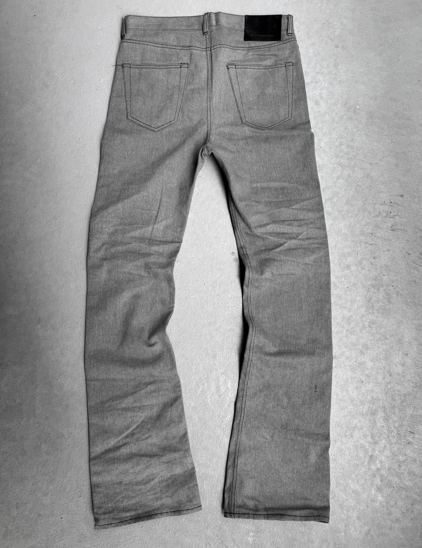 Rick Owens DRKSHDW SS23 “EDFU” 16oz Japanese Raw Selvedge Flare ‘Jim Cut’ Denim
