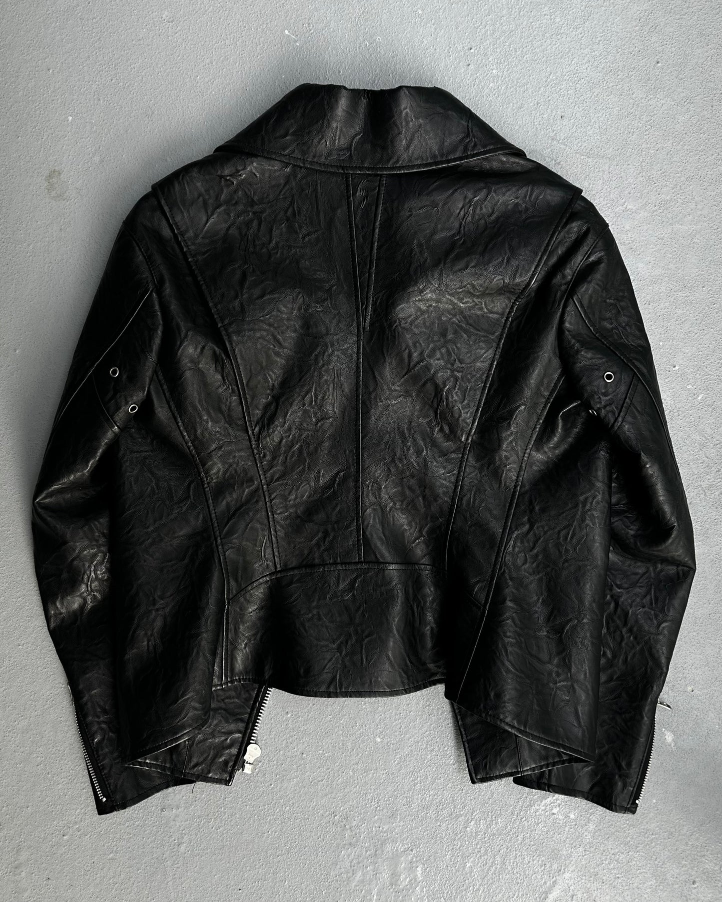 Junya Watanabe AW13 Belt Crushed Leather Jacket