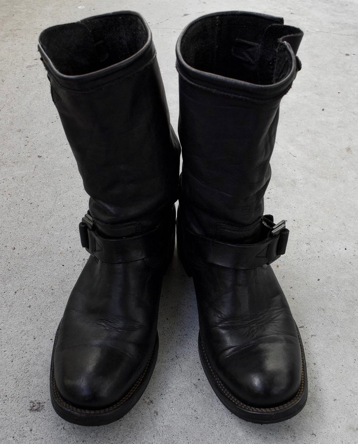 Isamu Katayama “BACKLASH” SS18 Garment-Dyed Leather Engineer Boots