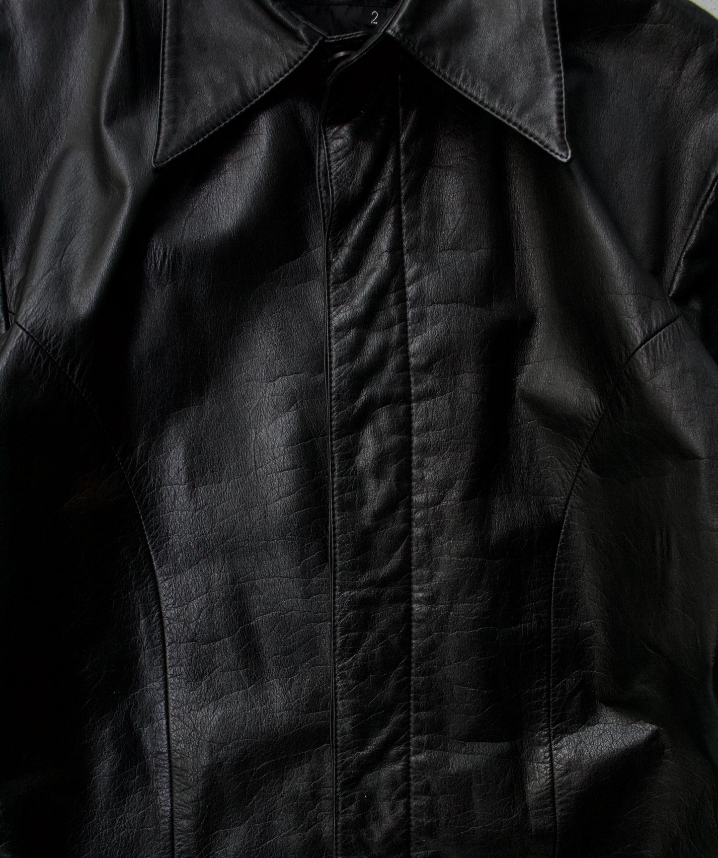 5351 Pour Les Hommes Early 00s Cowhide Leather Shirt