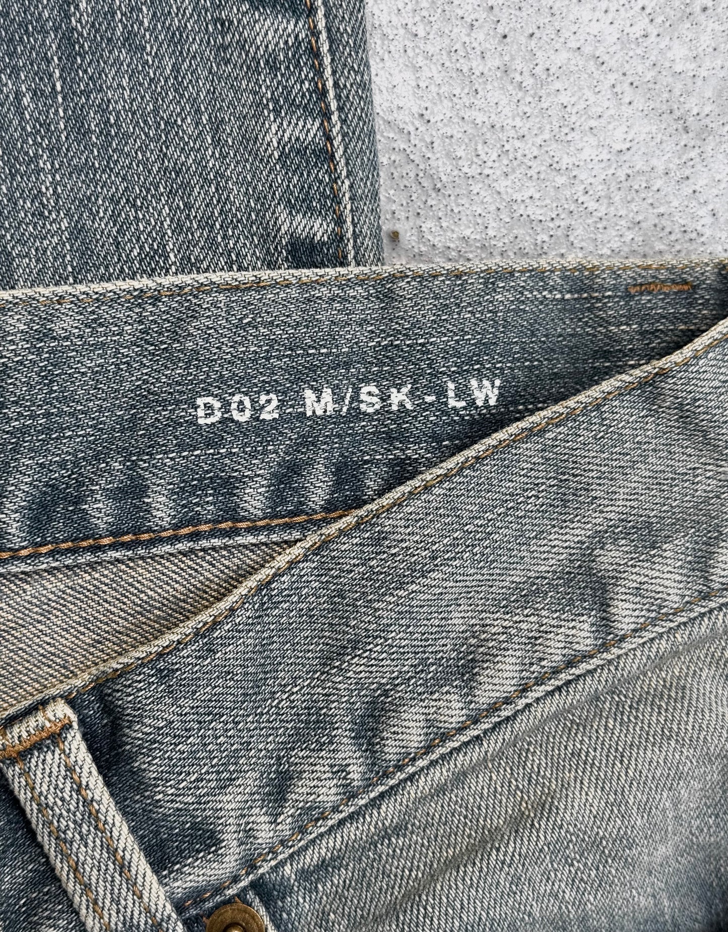 Saint Laurent Paris SS15 Blue ‘D02’ Light-distressed Crash Skinny Denim