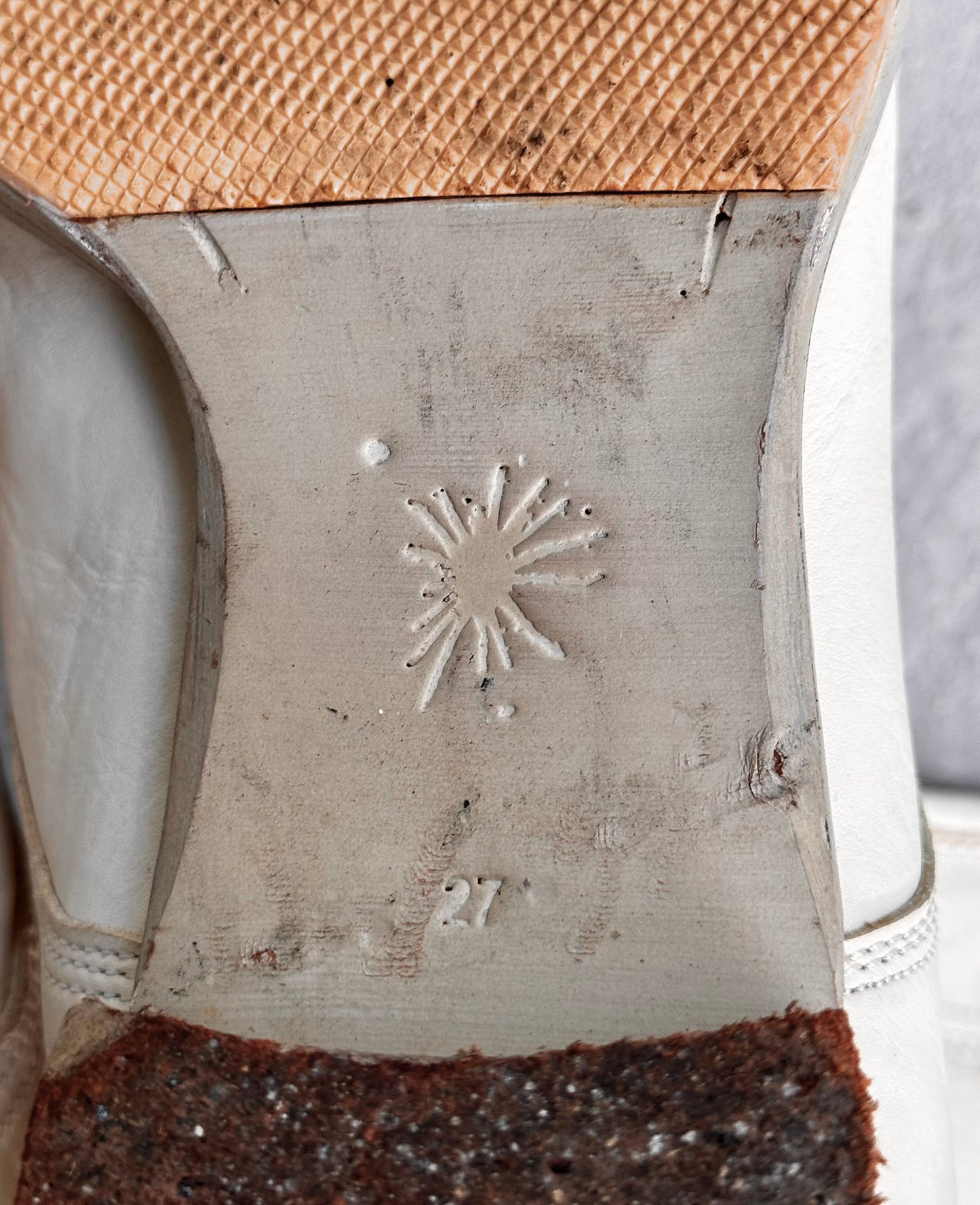 MiharaYasuhiro Early 00s Roasted Cowhide Leather Square-Toe Boots