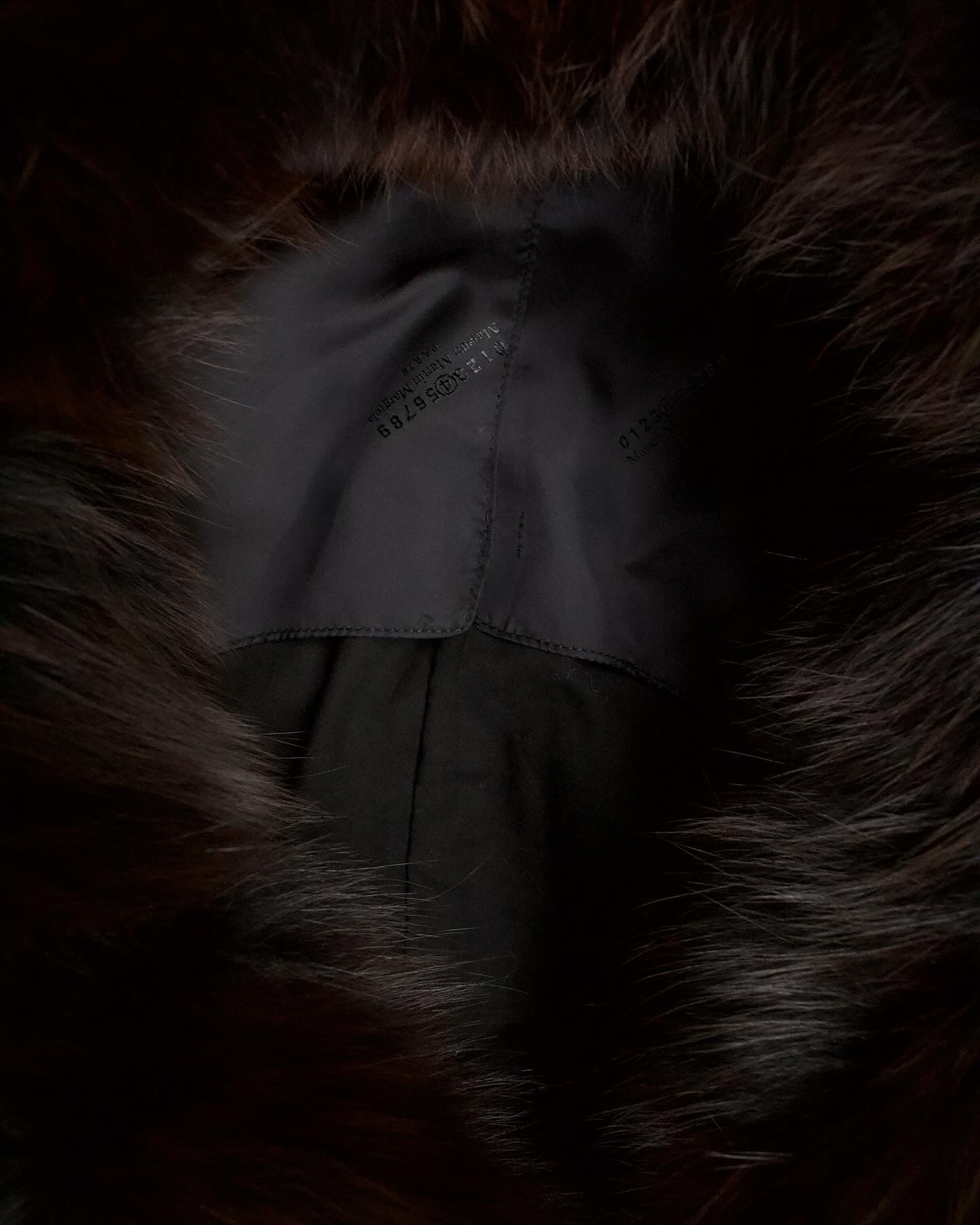 Maison Martin Margiela AW07 KOKONOE Fox Fur Belted Coat