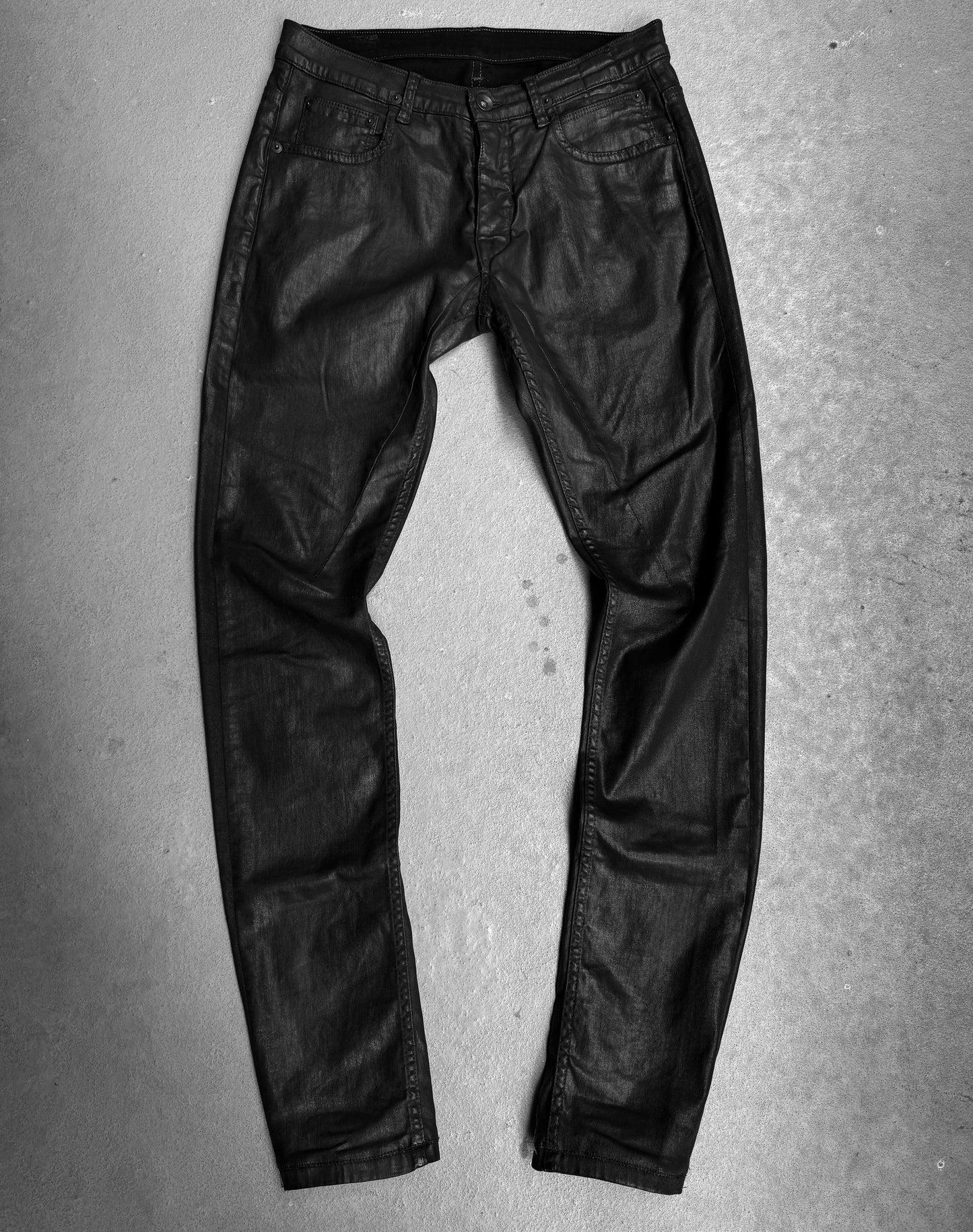 Rick Owens DRKSHDW AW15 “FAUN” SBW Heavy-waxed ‘Detroit Cut’ Skinny Denim