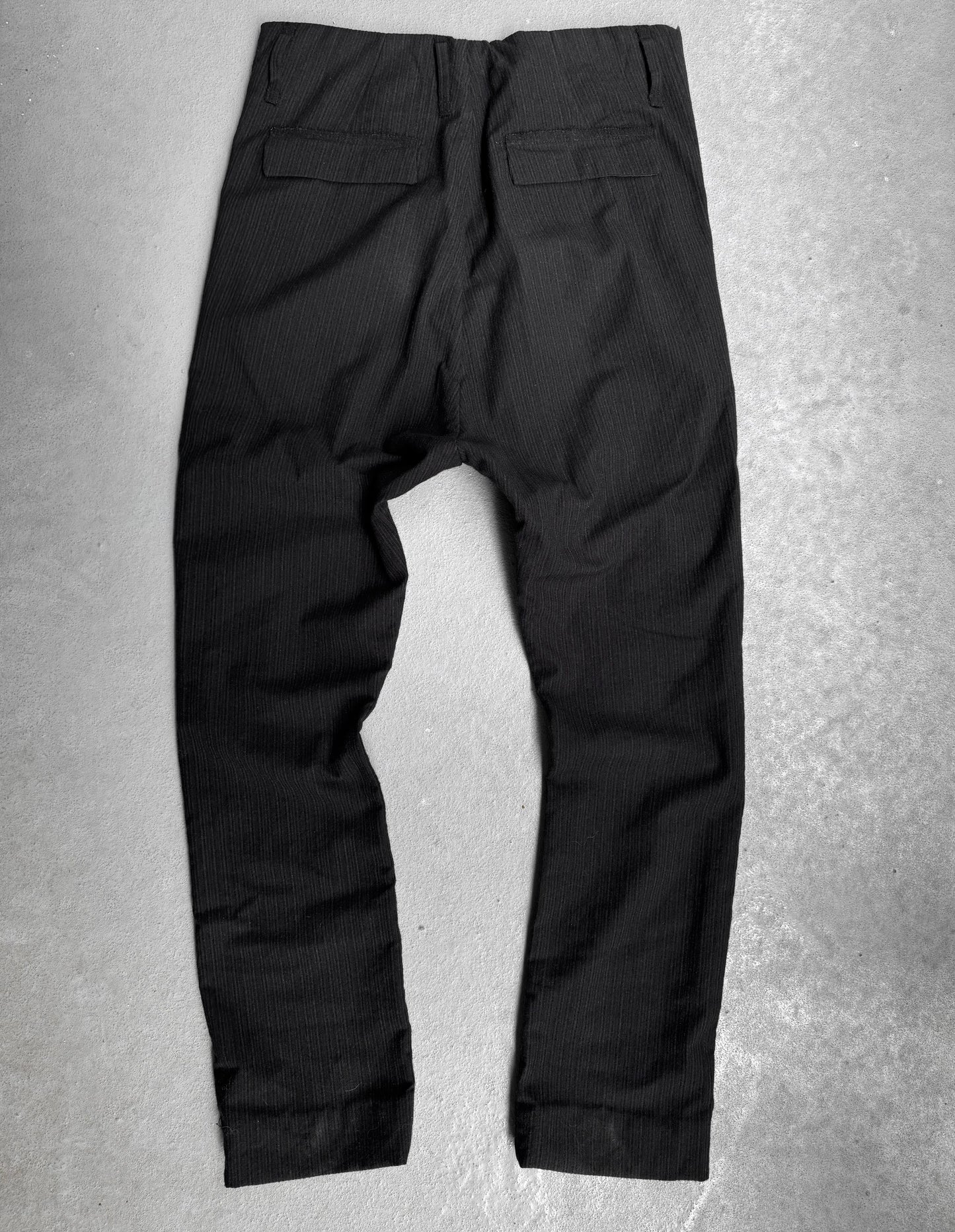 DEEPTI Collection °014-°015 SLUR ‘P-006’ Drop-crotch Stripe Pants