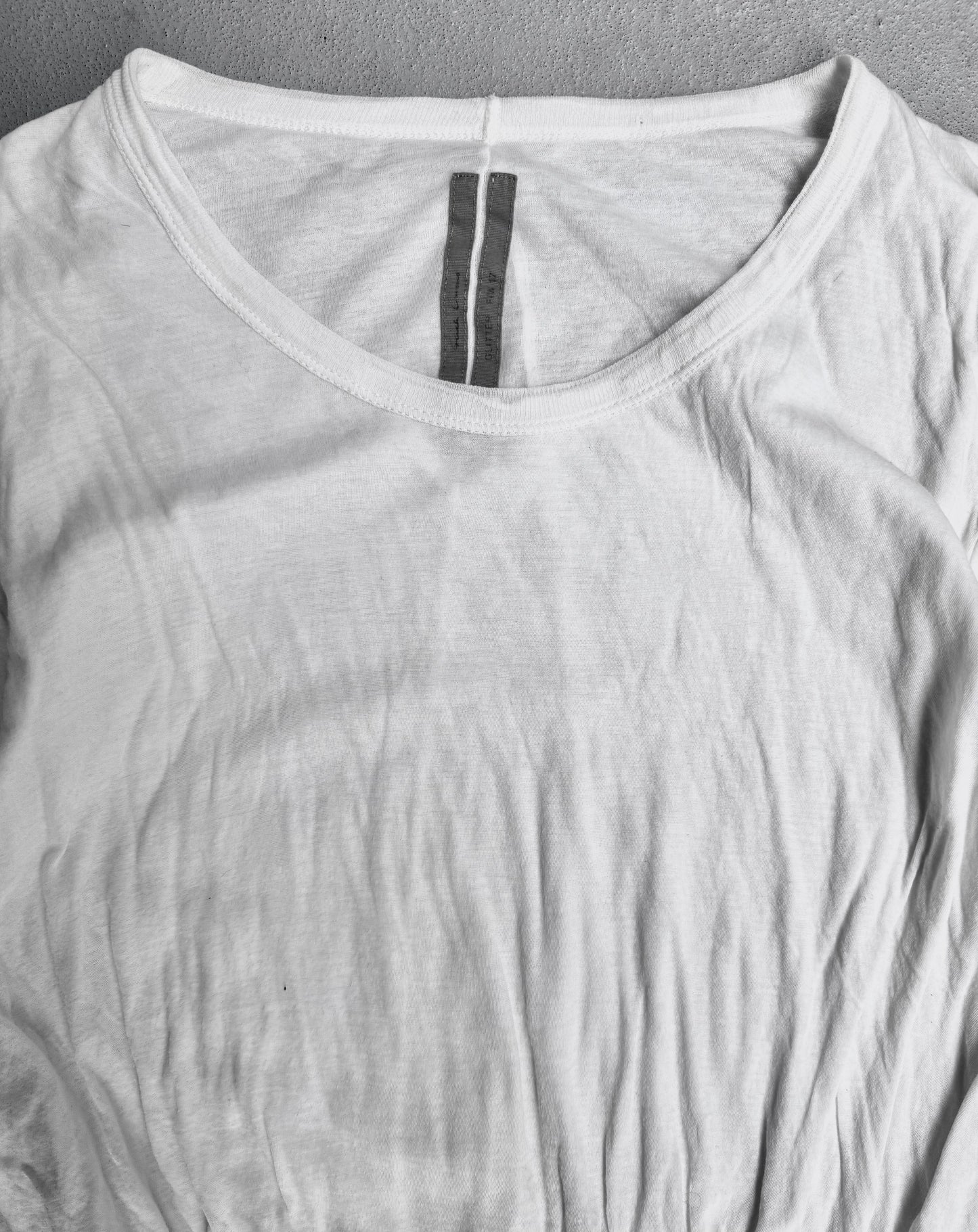 Rick Owens AW17 “GLITTER” White Double-layered T-shirt