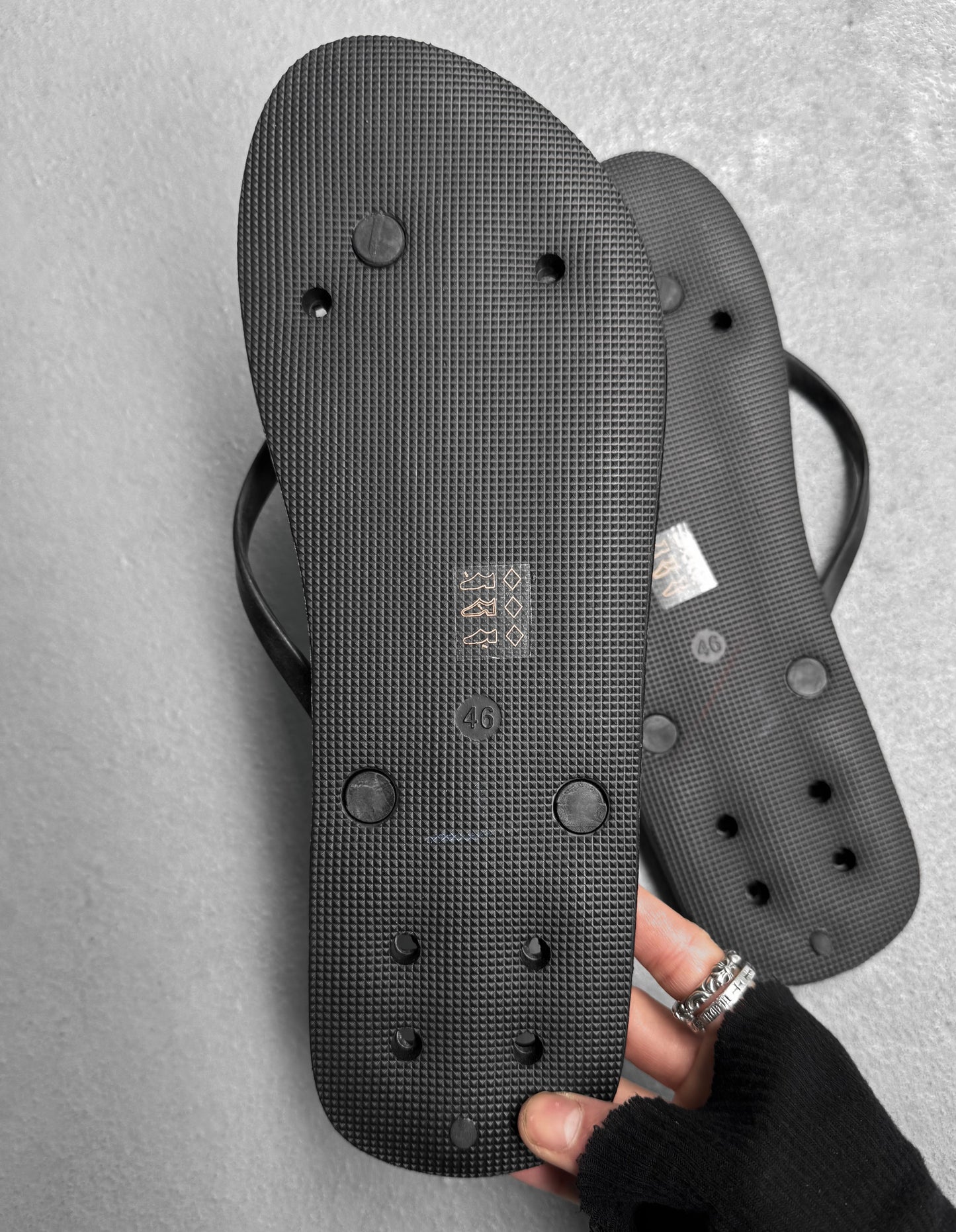 Rick Owens DRKSHDW SS17 “WALRUS” Rubber Flip Flops