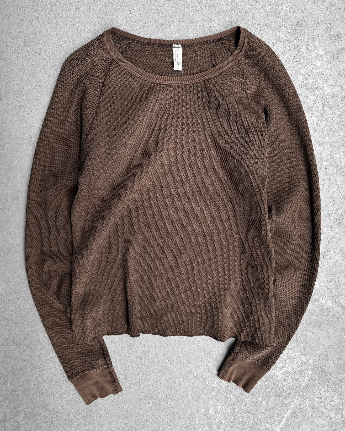 Number (N)ine Late 90s Waffle Knit Crewneck Long-sleeves