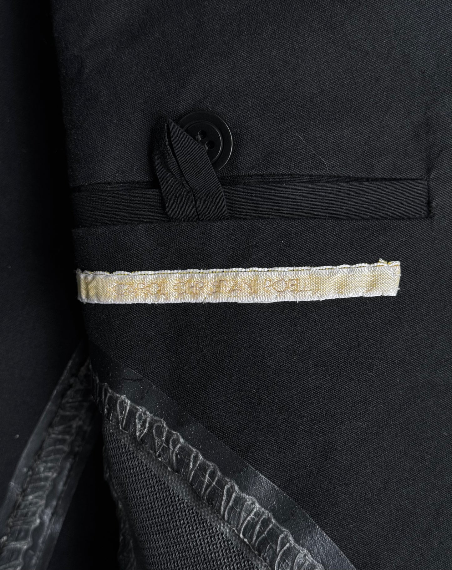 Carol Christian Poell Special ‘GM/2472 CORAWO’ Taped Overlock-Stitching Heavy Cotton Blazer