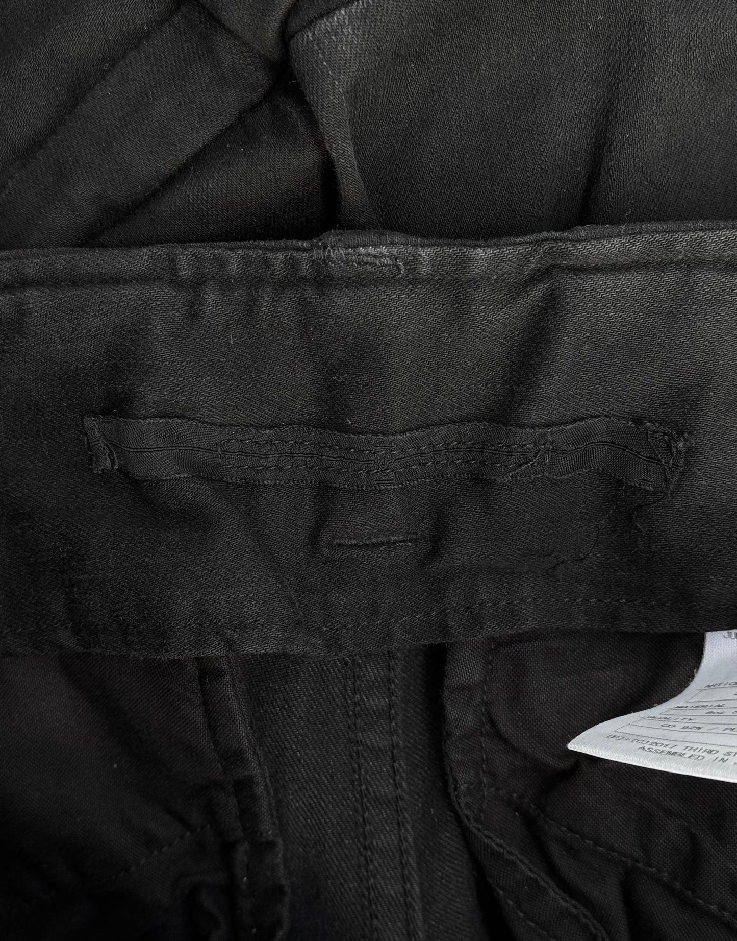 Julius_7 SS17 “Knives;” Gas Mask Skinny-fit Denim Cargos
