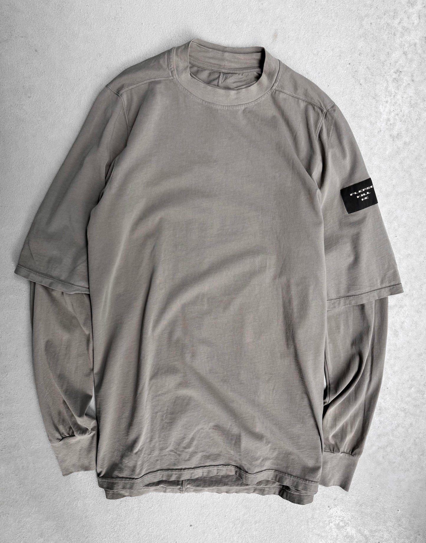 Rick Owens SS18 “LAMYLAND” Selfridges Exclusive ‘Please K*ll Me’ Hustle Layered Long-sleeves