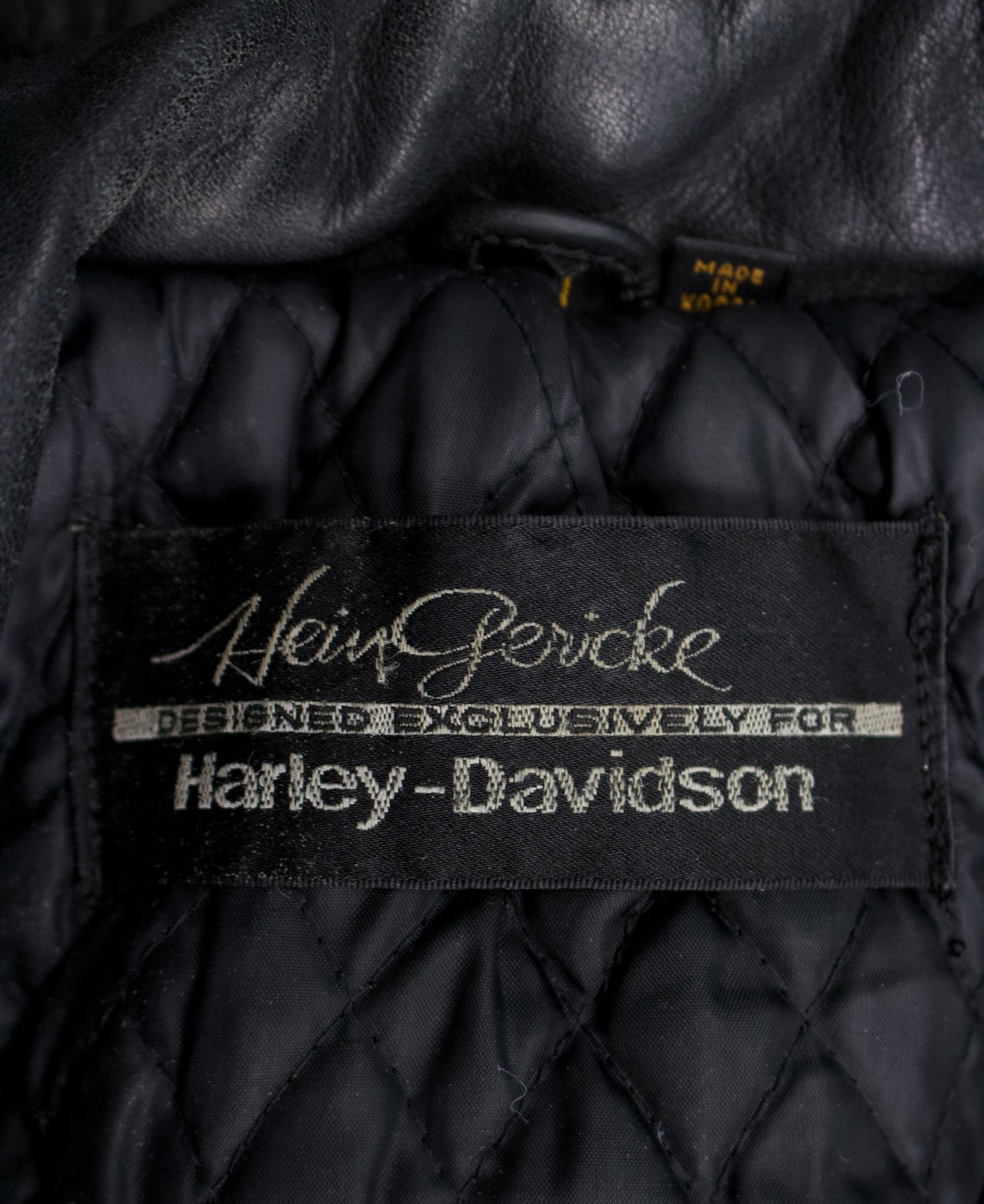 Vintage 80s “Hein Gervick” Harley Davidson Padded Biker Jacket