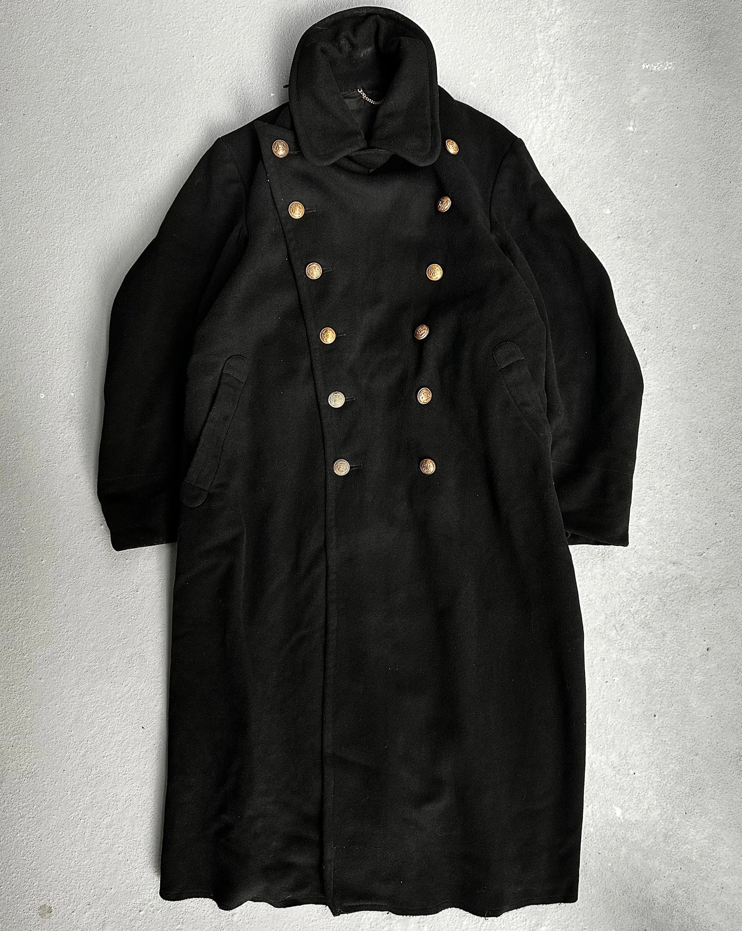 Vintage 1940s Imperial Japanese WW2 Reversible Naval Wool Peacoat