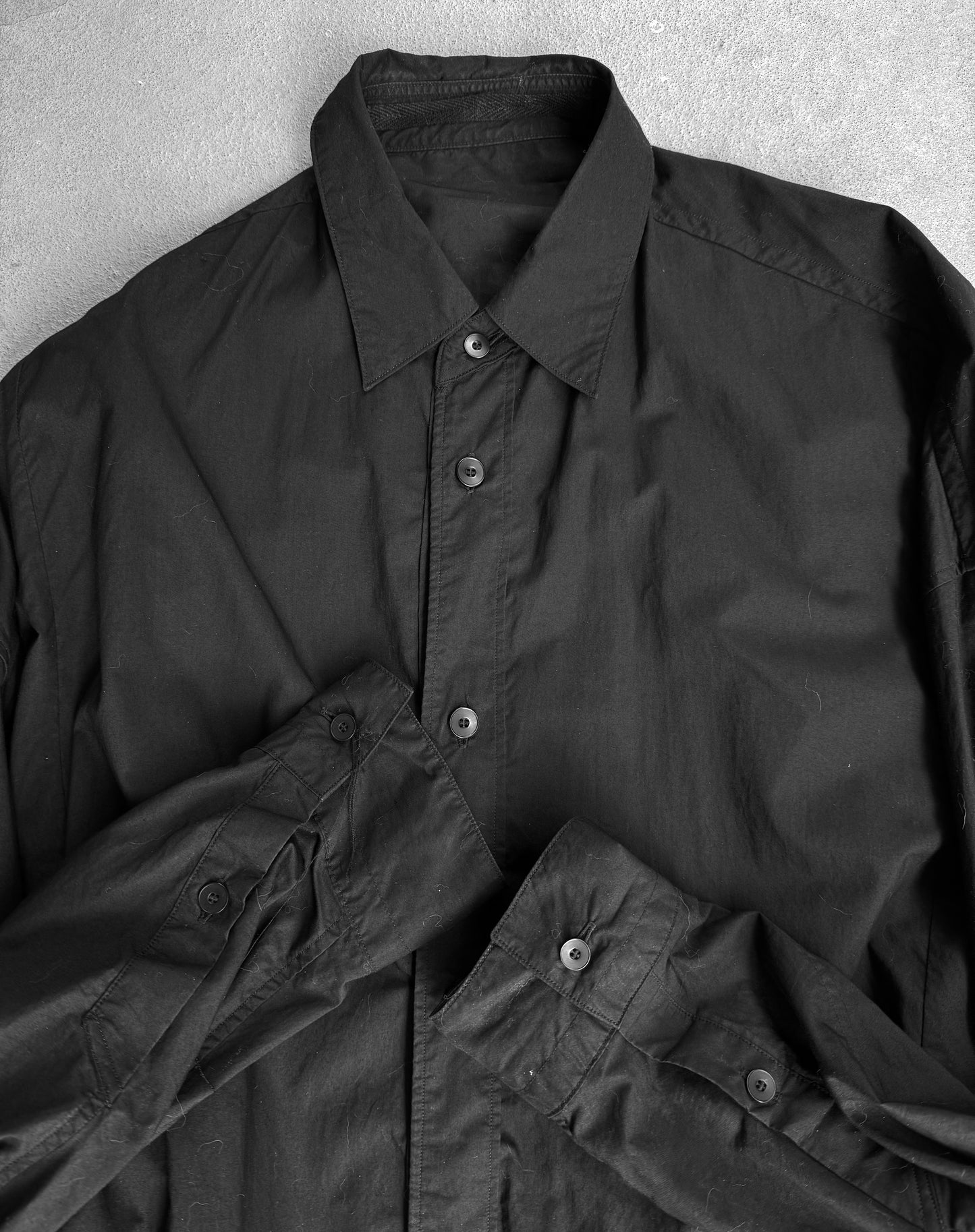 Julius_7 SS19 “BEELZEBUB;” Oversized Graphic Button-up Shirt