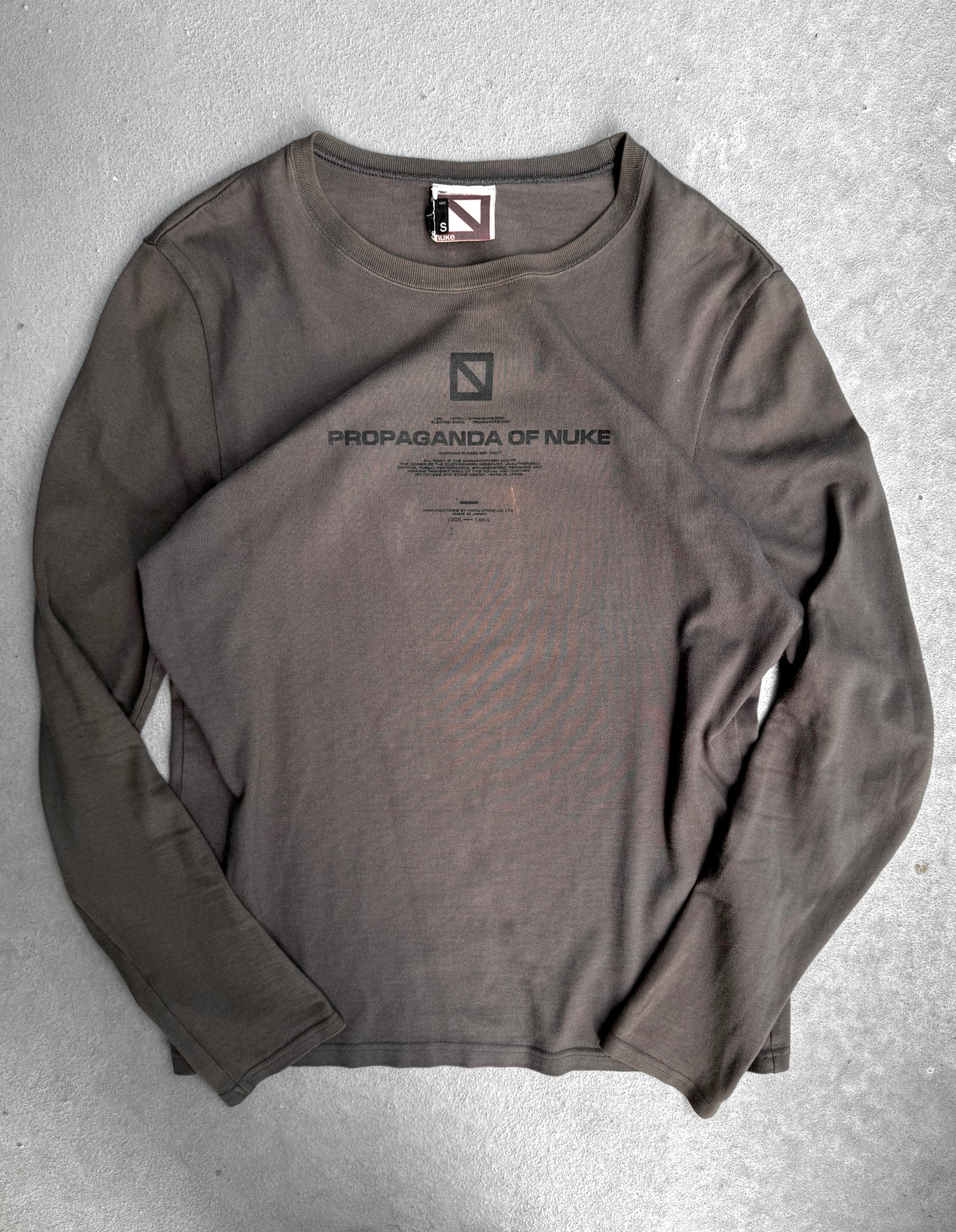 NUKE by Tatsuro Horikawa Late 90s Graphic Long-sleeves Jumper