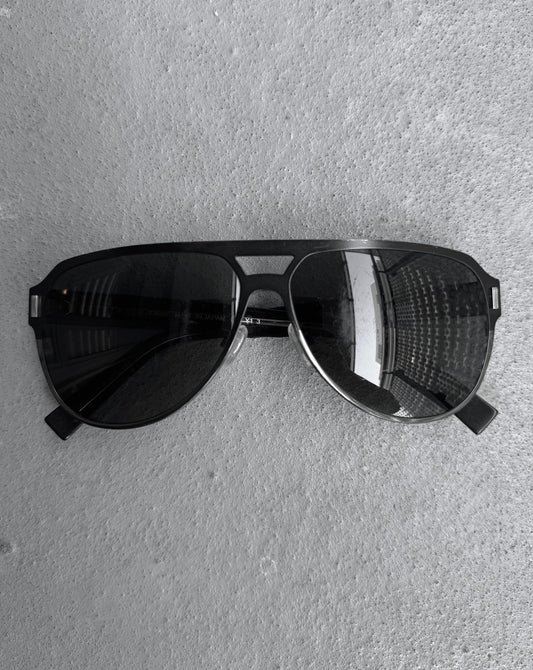 DIOR HOMME Early 00s by Kris Van Assche ‘BlackTie 2.0S’ Aviator Sunglasses
