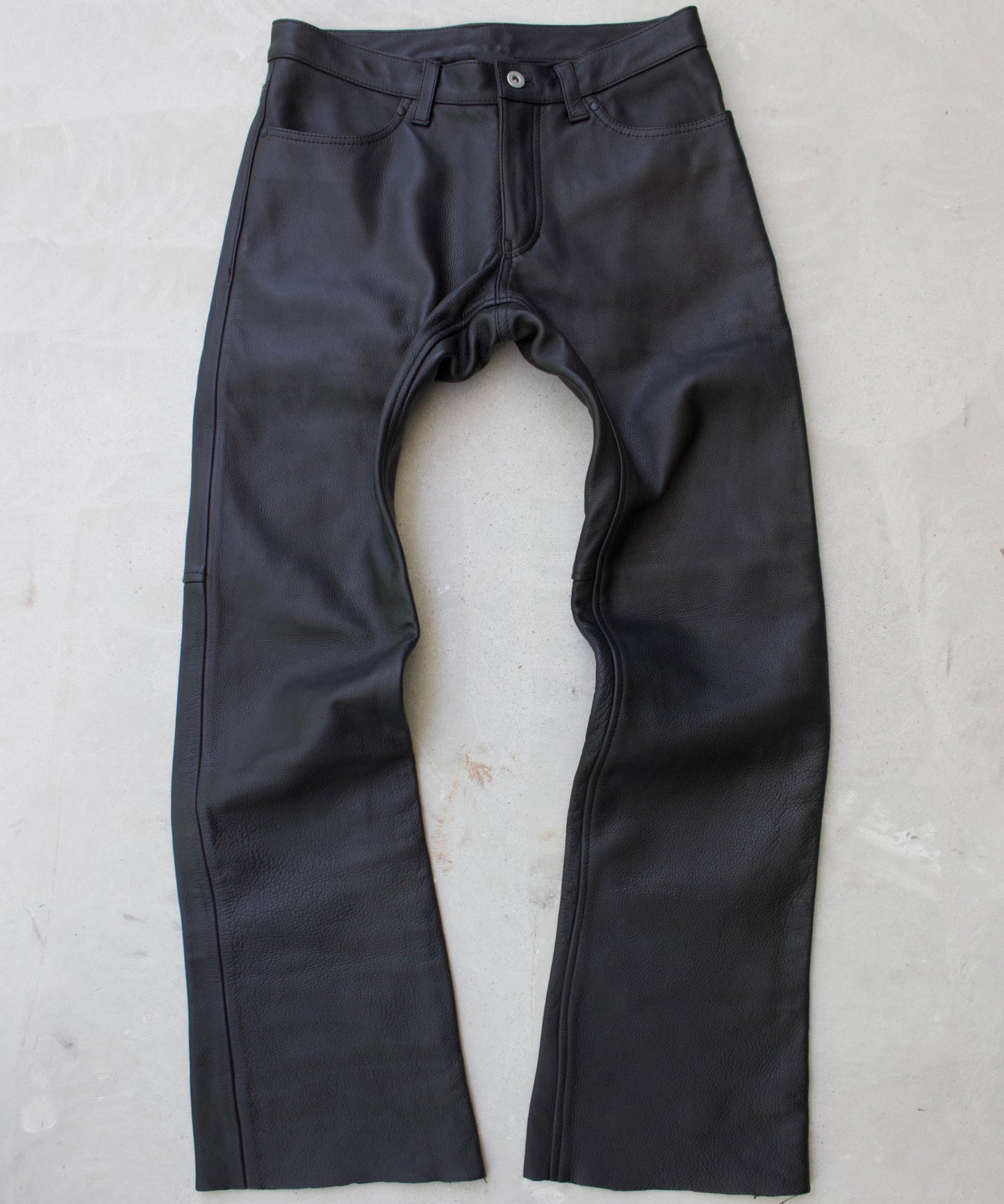 KADOYA Early 00s Straight Bootcut Motorcycle Leather Pants