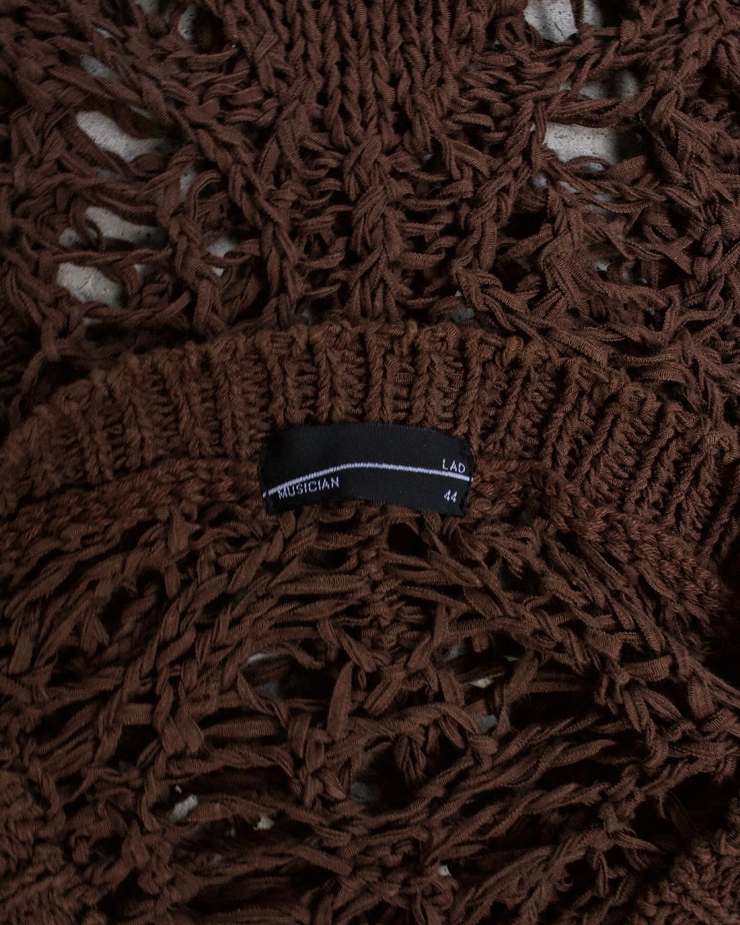 Lad Musician SS23 Lace Knit Crew Neck Sweater