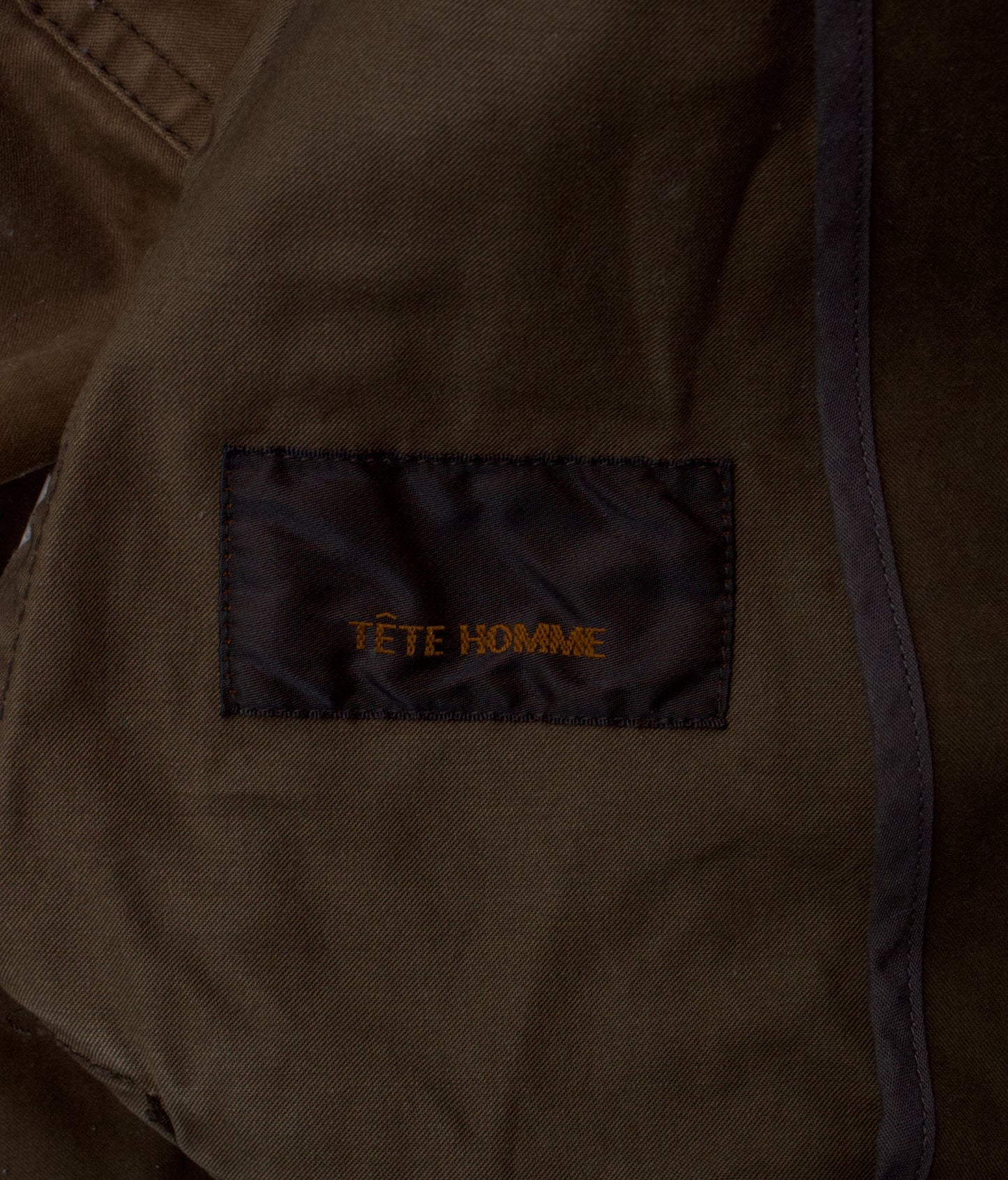 TÊTE HOMME Early 00s Khaki Multi-pocket Rider Jacet