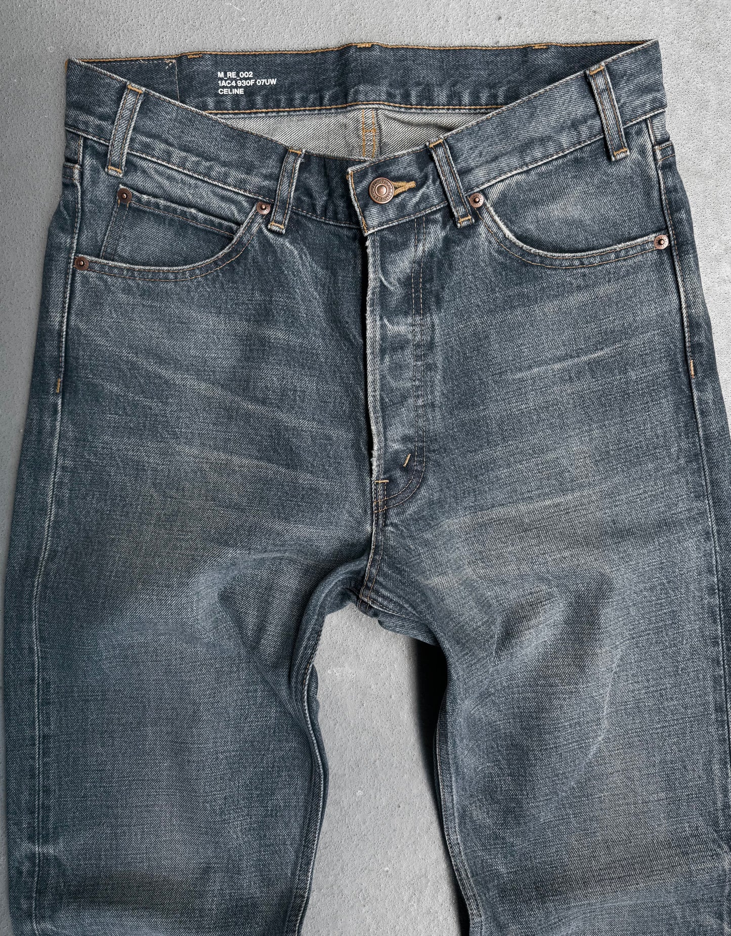 CELINE by Hedi Slimane ‘M_RE_002 930F’ Staff Only Washed Blue Flare Denim