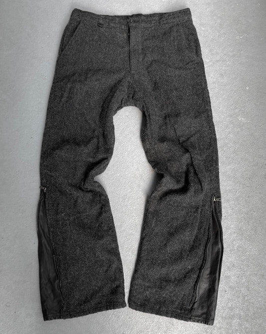 Isamu Katayama “BACKLASH” 2010s Wool Blend Wide-Leg Trousers