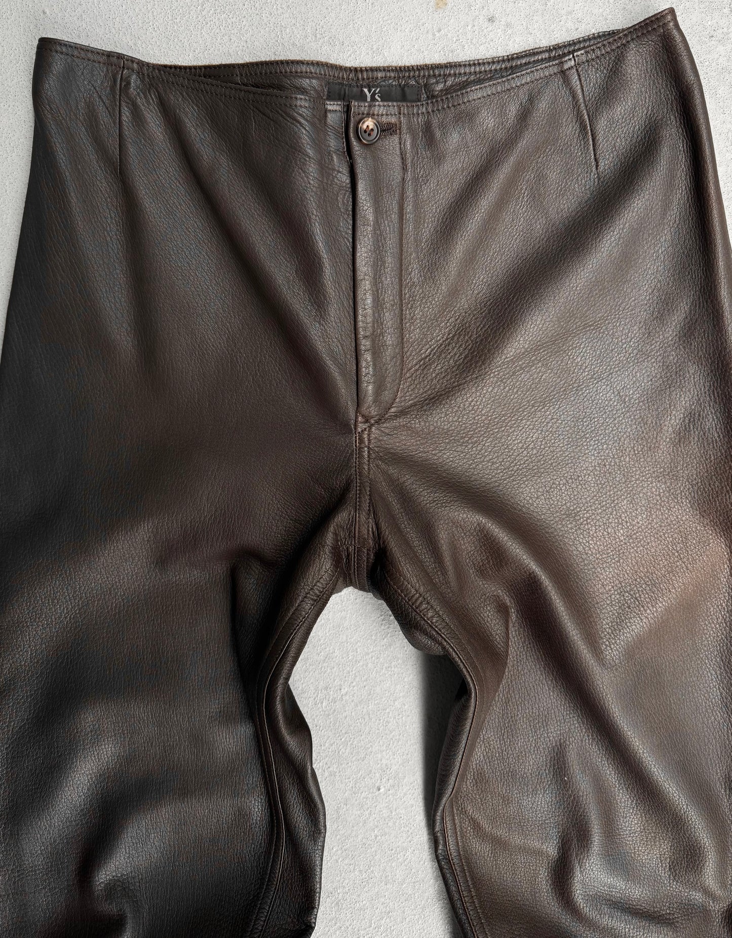 Y’s by Yohji Yamamoto SS09 Deerskin Leather Bootcut Pants