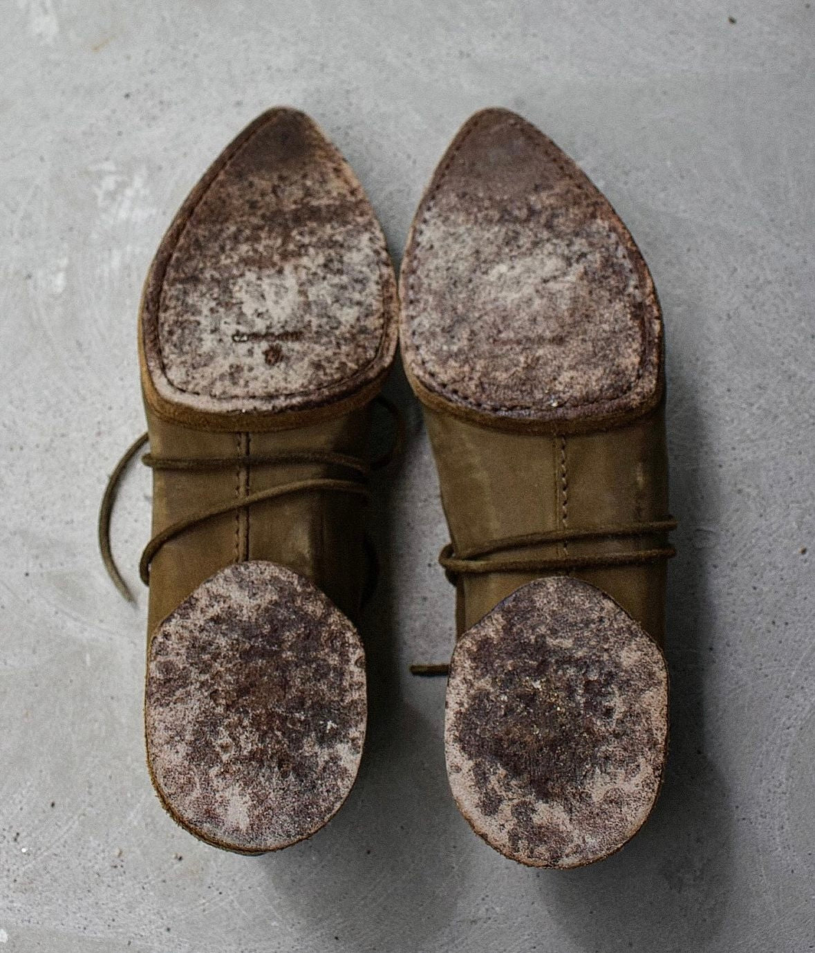 Uma Wang Point Toe Leather Derbies