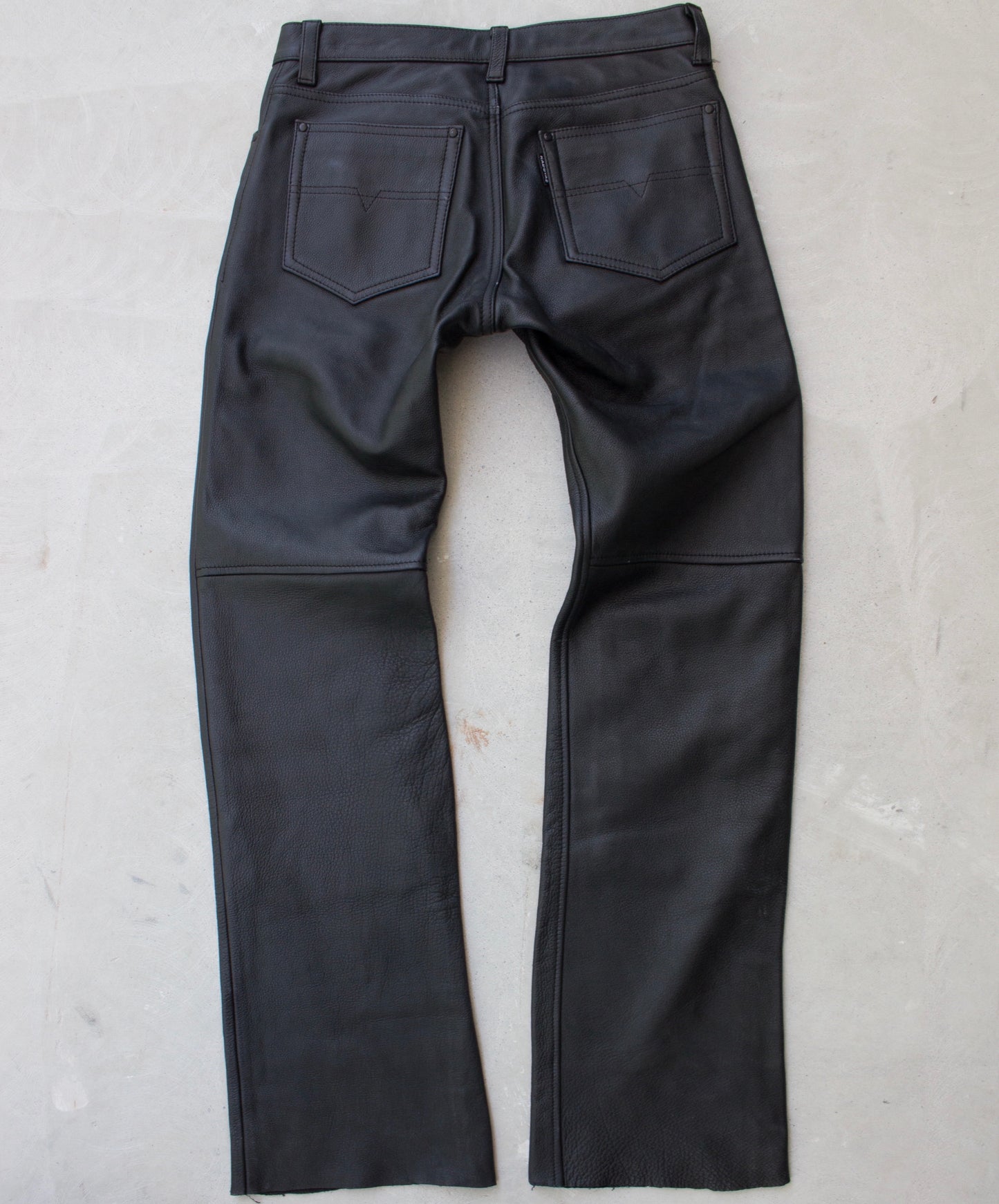 KADOYA Early 00s Straight Bootcut Motorcycle Leather Pants