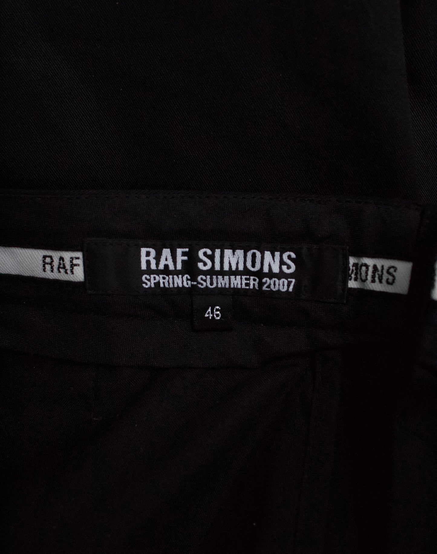 RAF SIMONS SS07 Cotton Bootcut Trousers