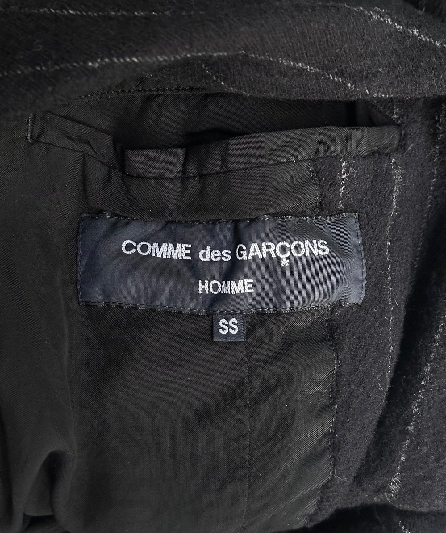 COMME des GARÇONS HOMME AW07 Boiled Wool Pinstripe Blazer