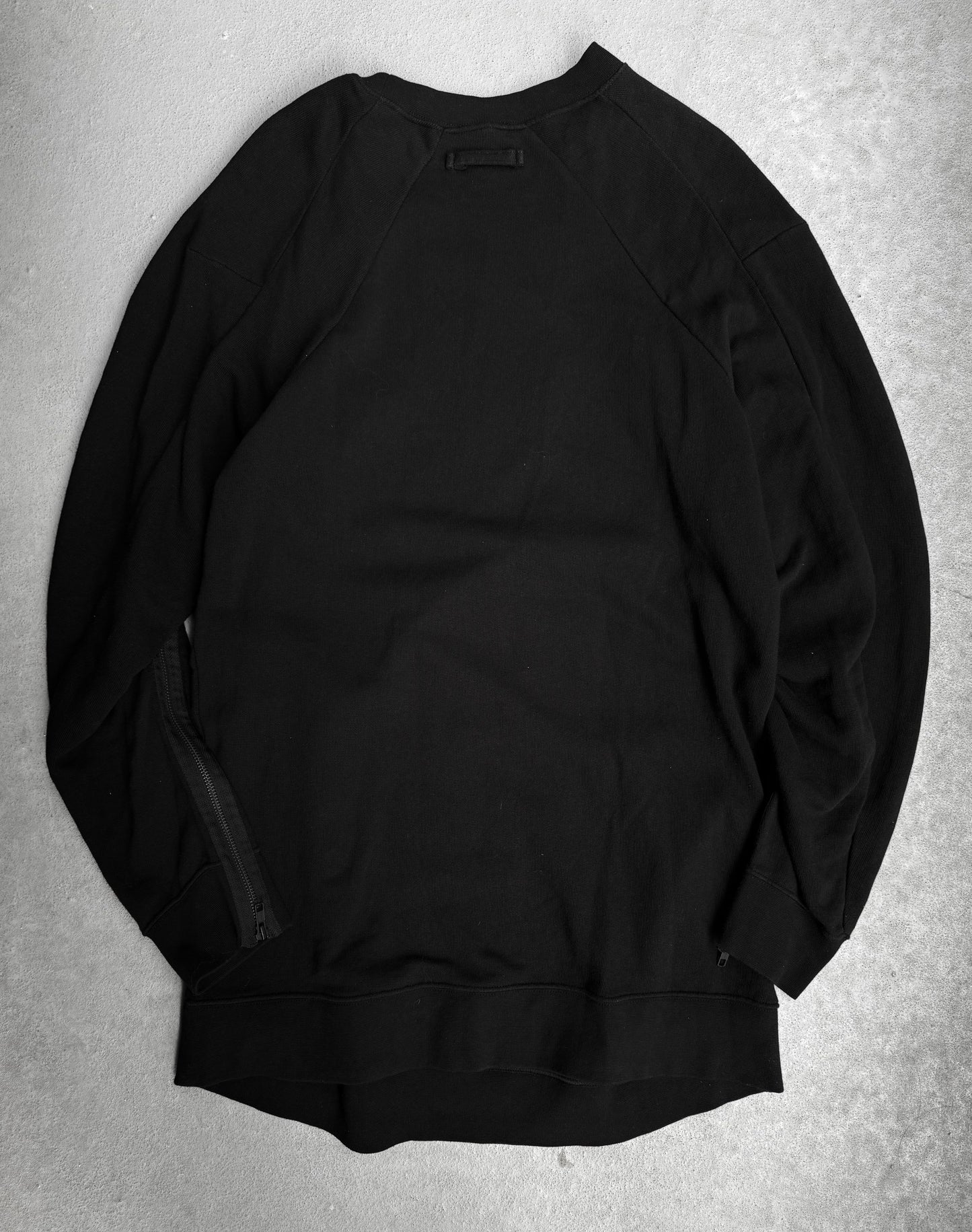 Ann Demeulemeester SS17 Bird Graphic Convertible Zip Crewneck