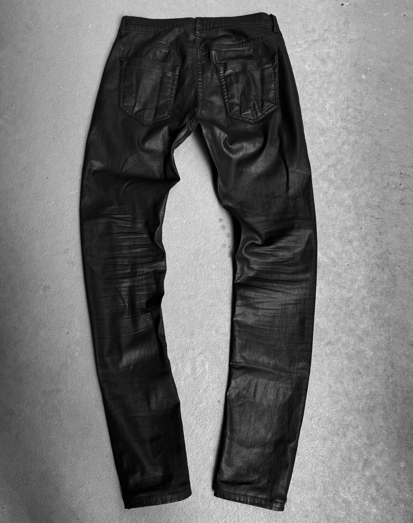 Rick Owens DRKSHDW AW15 “FAUN” SBW Heavy-waxed ‘Detroit Cut’ Skinny Denim