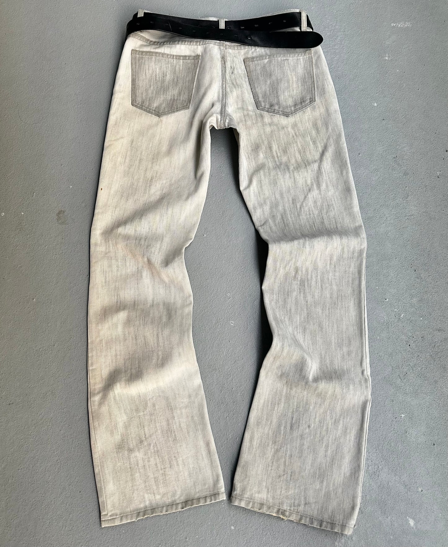 RipVanWinkle Early 00s Bleached Bootcut Denim