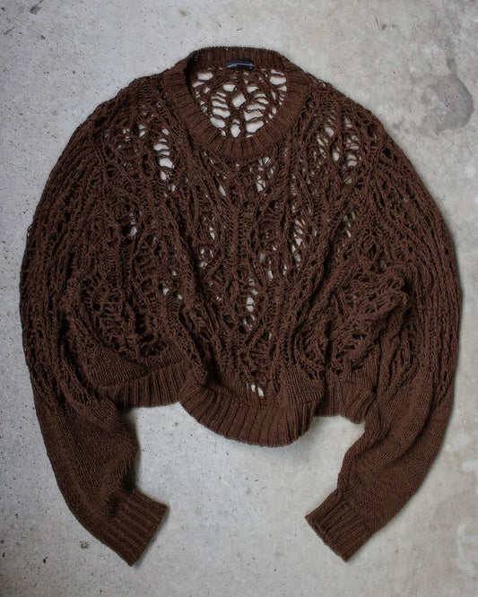 Lad Musician SS23 Lace Knit Crew Neck Sweater