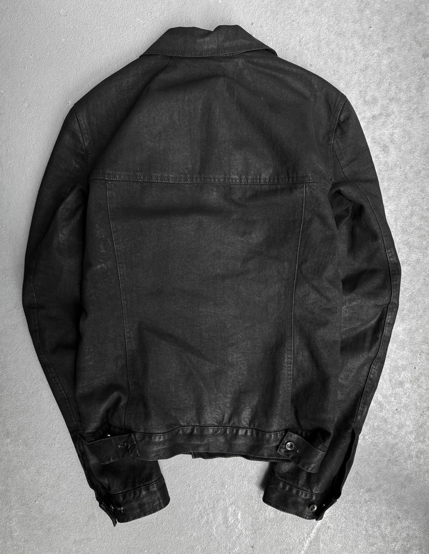 Rick Owens DRKSHDW AW17 “GLITTER” Waxed Denim Padded Worker Jacket