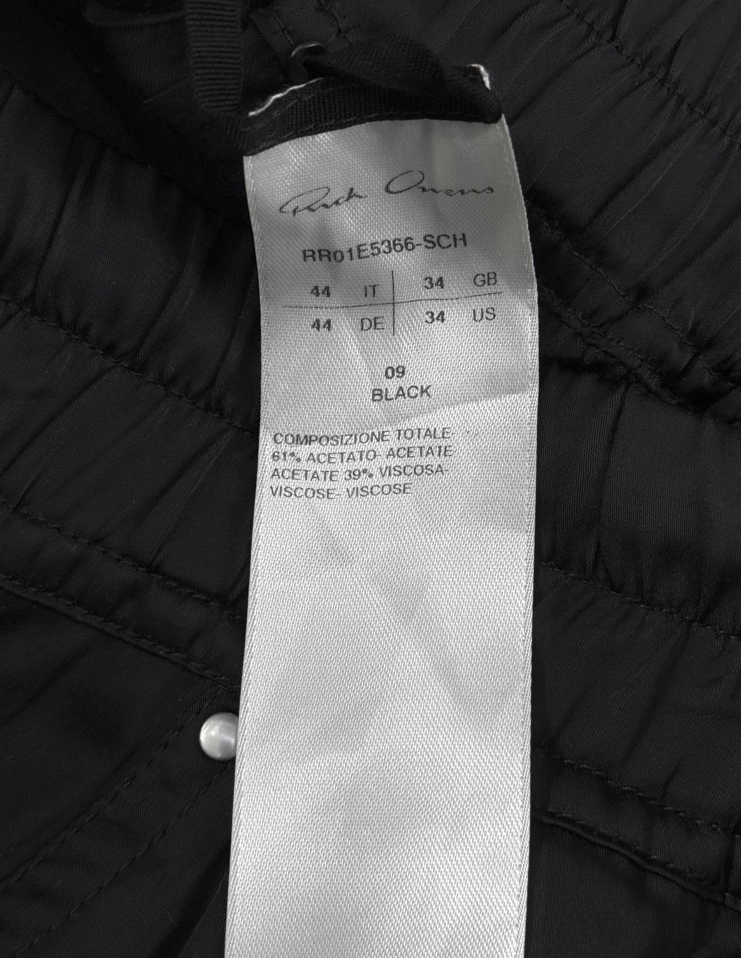 Rick Owens SS26 "HOLLYWOOD" Satin Wide Leg ‘Bela’ Pants