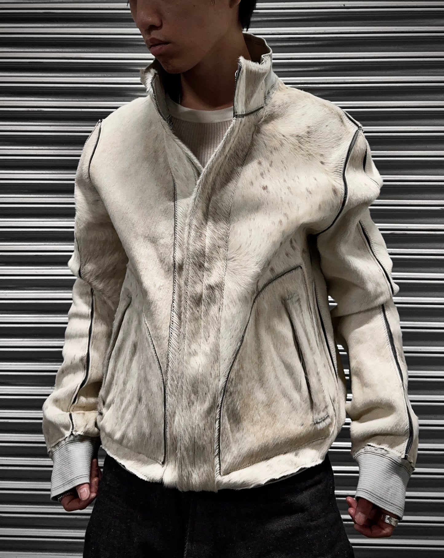 Carol Christian Poell AW06/07 ‘LLM/2205 KIP-PTC/2' Reversible Calf-hair Leather Bomber Jacket