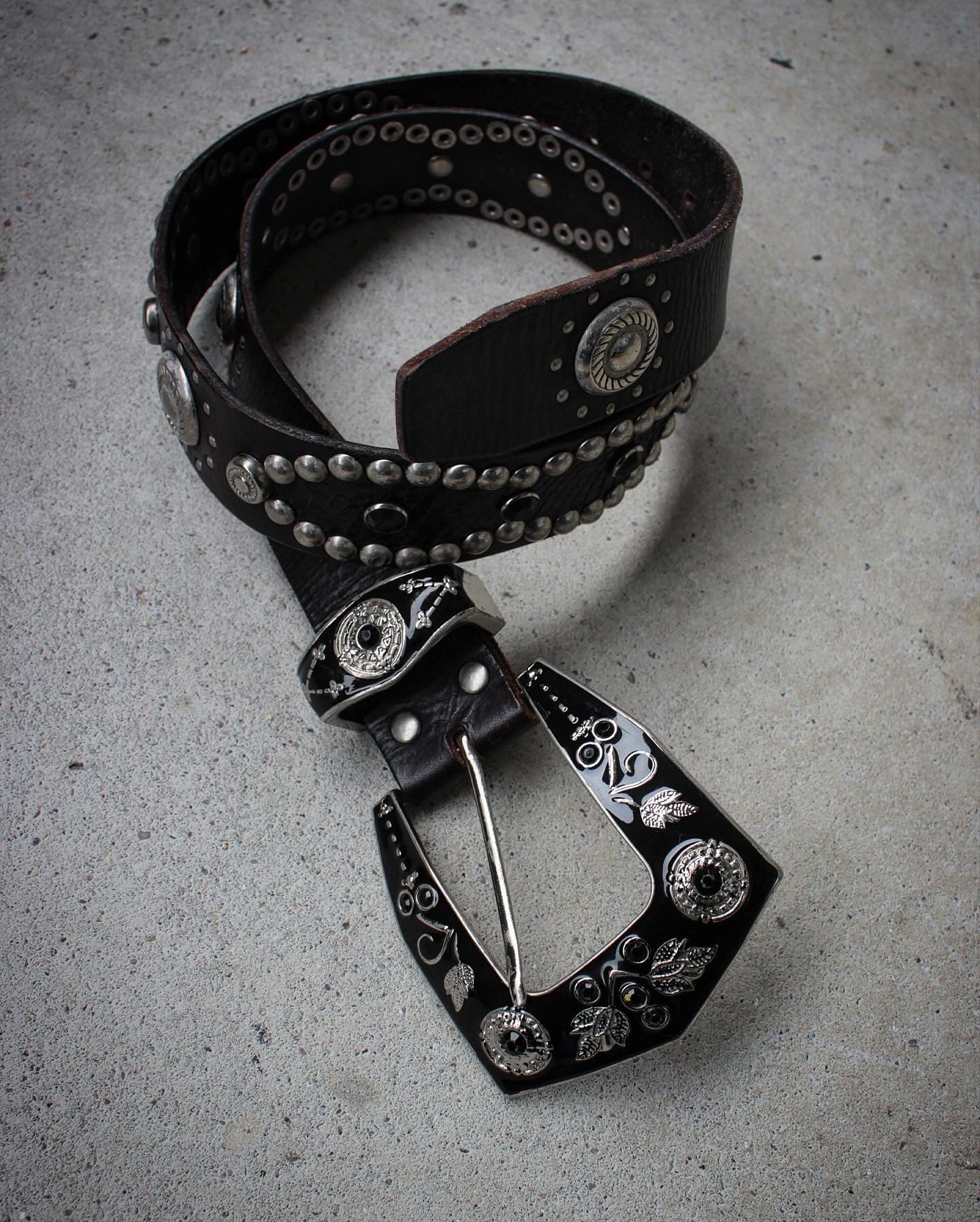 Tornado Mart 2000s Python western buckle belt