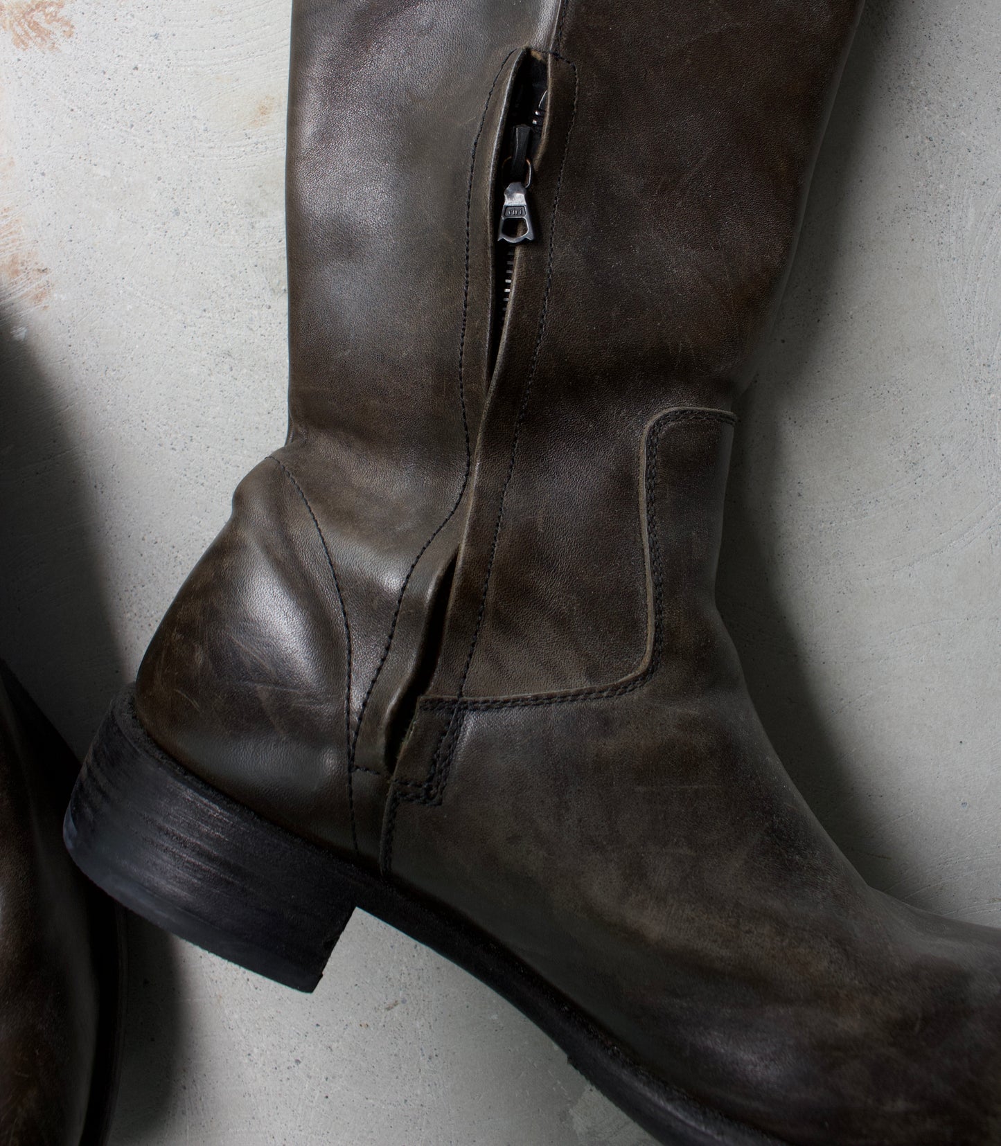 Isamu Katayama "BACKLASH" Over-dyed Horse Riding Boots