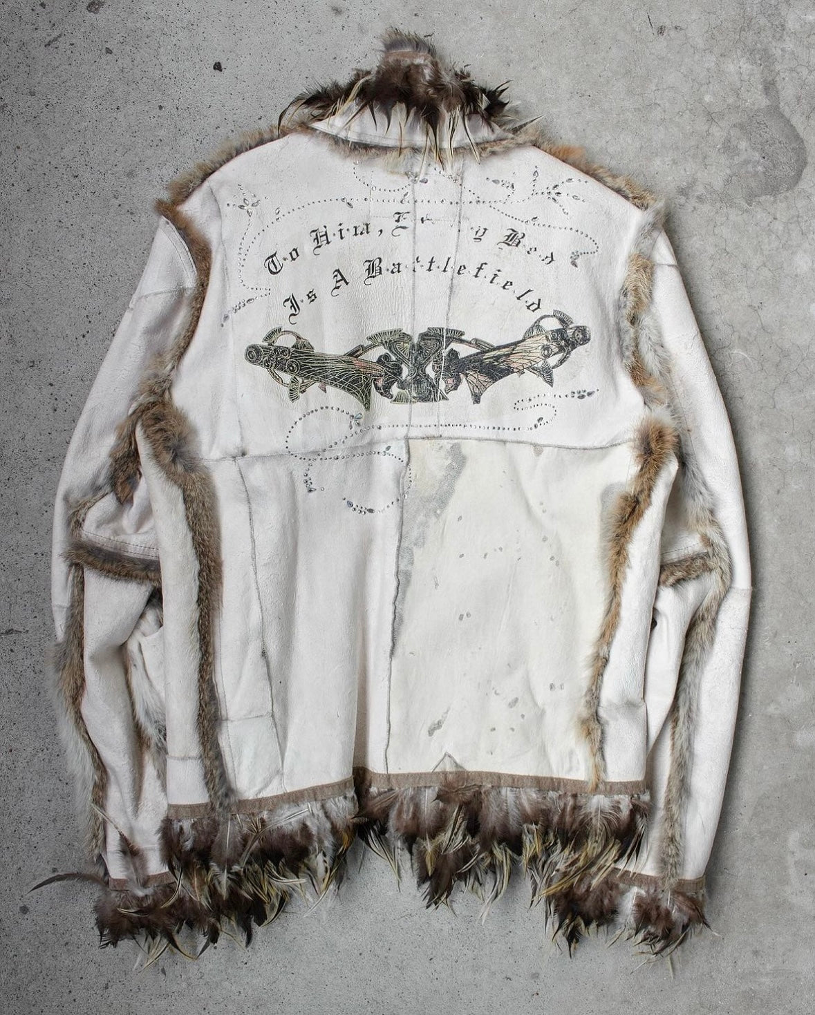 Kyoji Maruyama AW08 Rabbit Fur Sheepskin Shearling Jacket