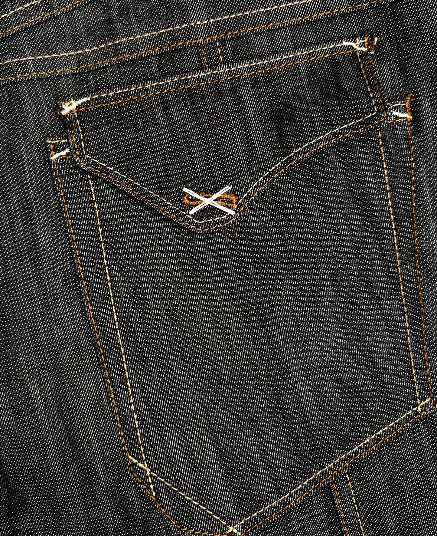 KREČET SS24 Wide Cut Black Raw Denim