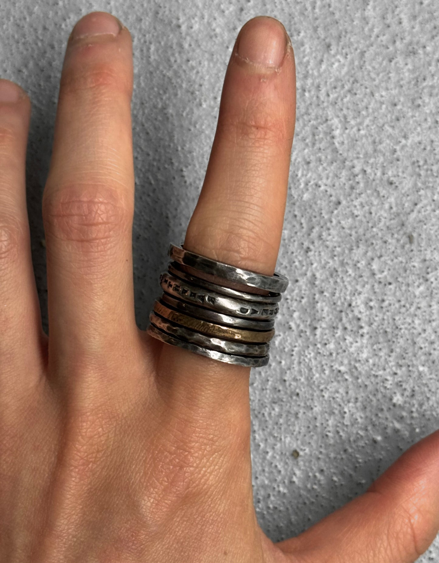 Tobias Wistisen 6-Combination Connected Silver Ring
