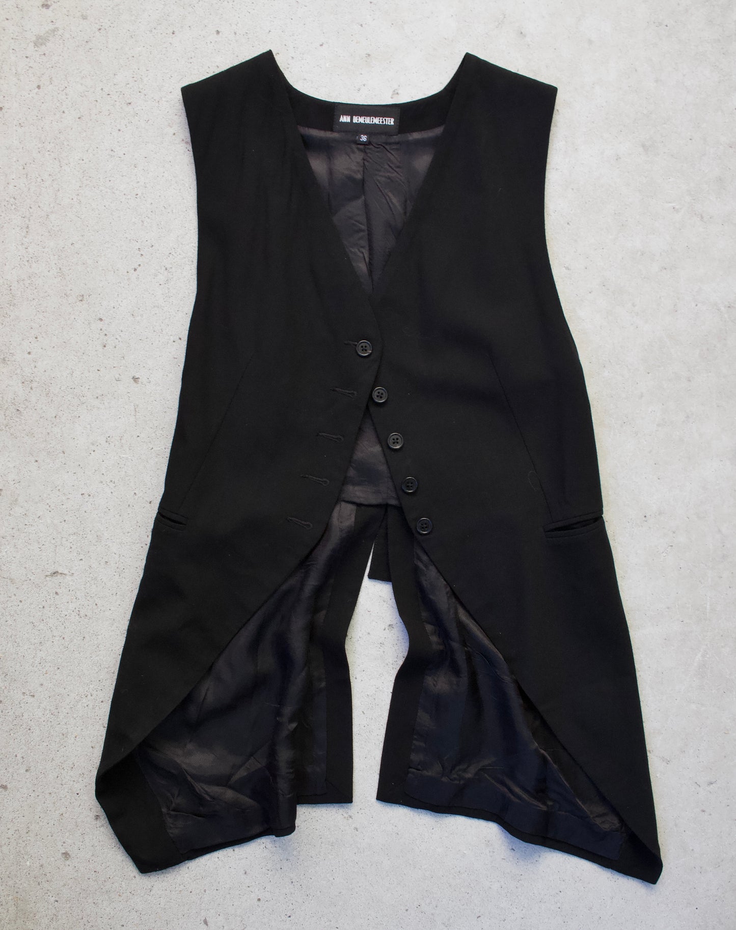 Ann Demeulemeester 00s Button-up Gilet Vest