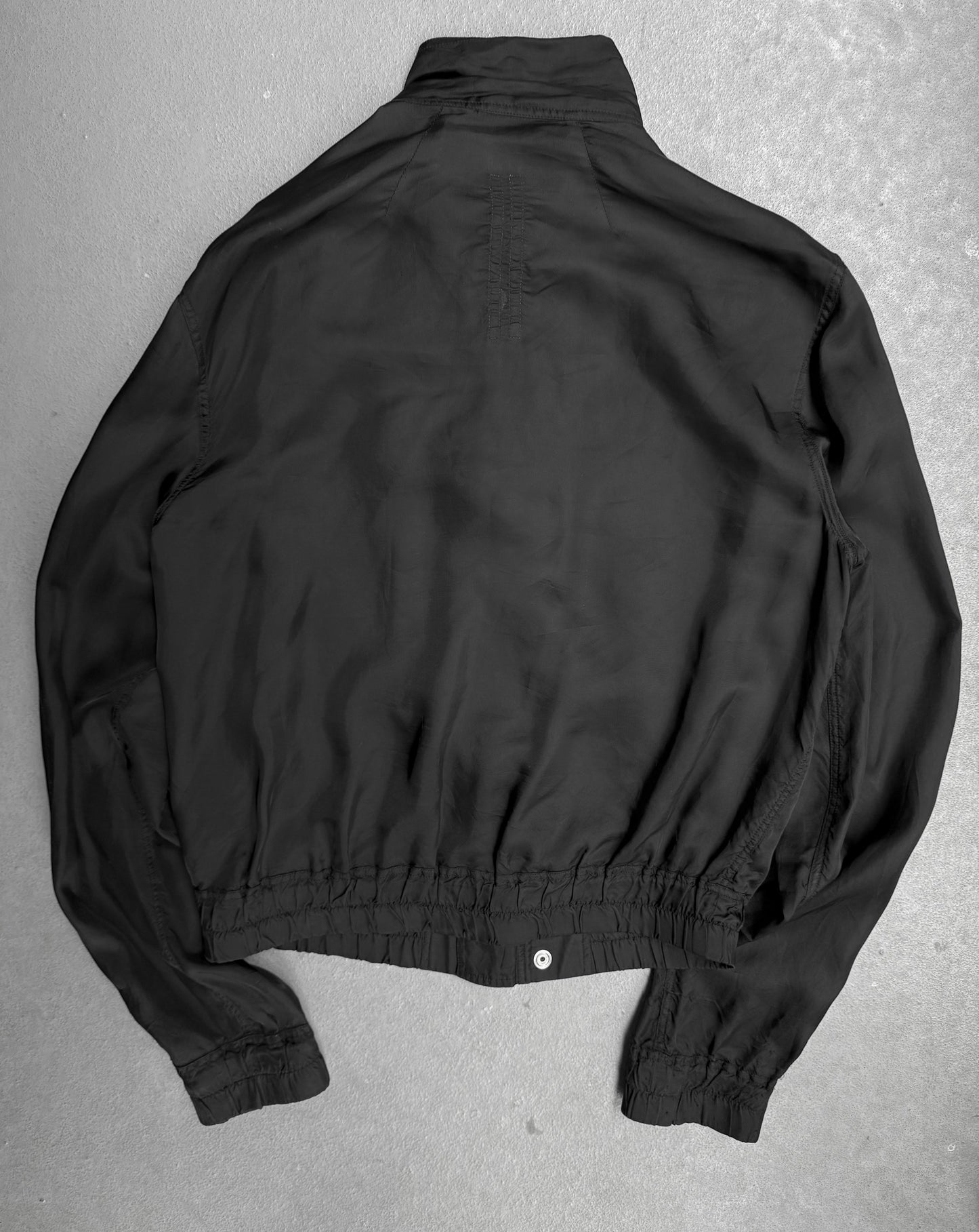 Rick Owens SS20 "TECUATL" Cropped Multi-zip IES Bomber Jacket