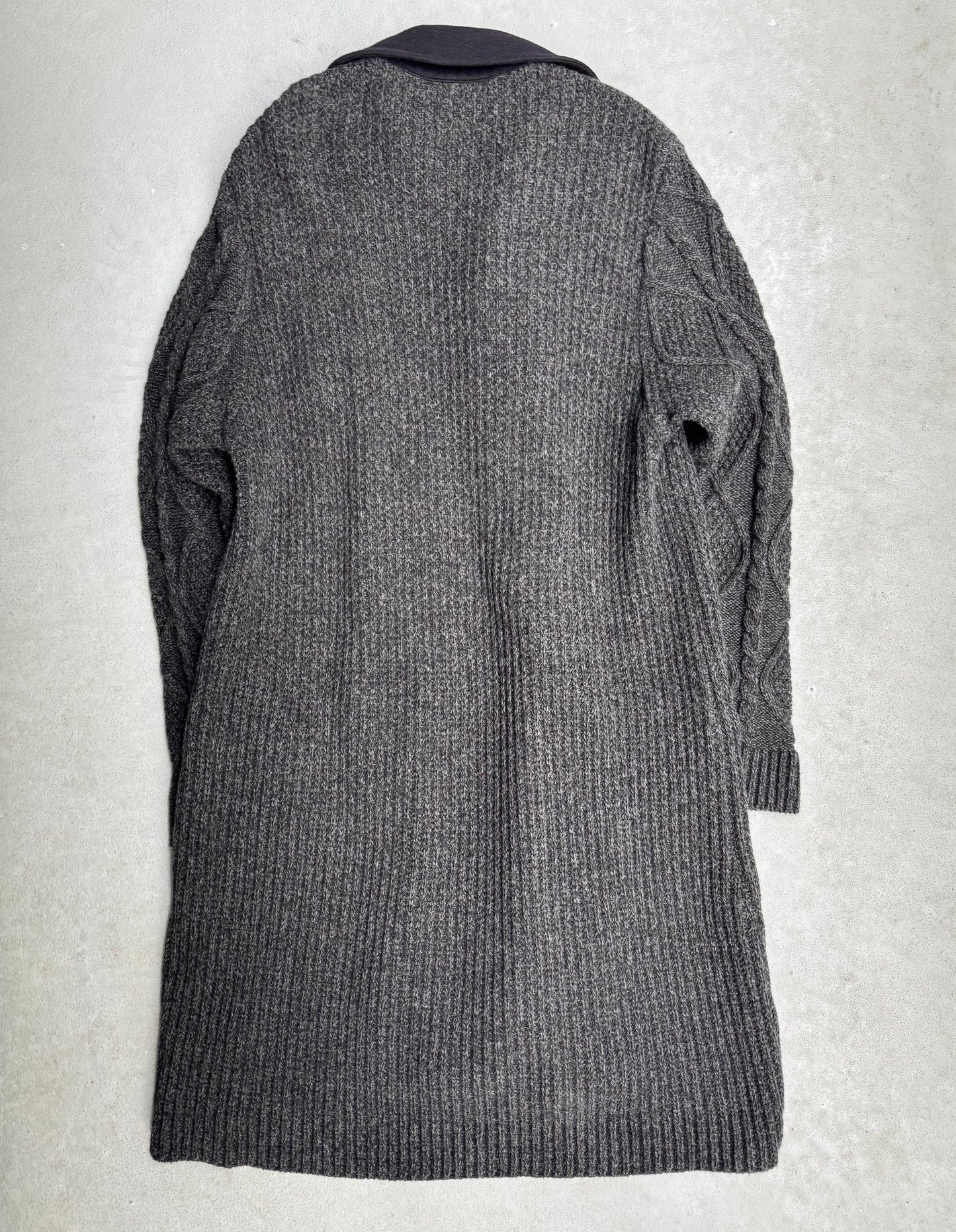 MiharaYasuhiro AW14 Heavy Cable-Knit Cashmere Coat
