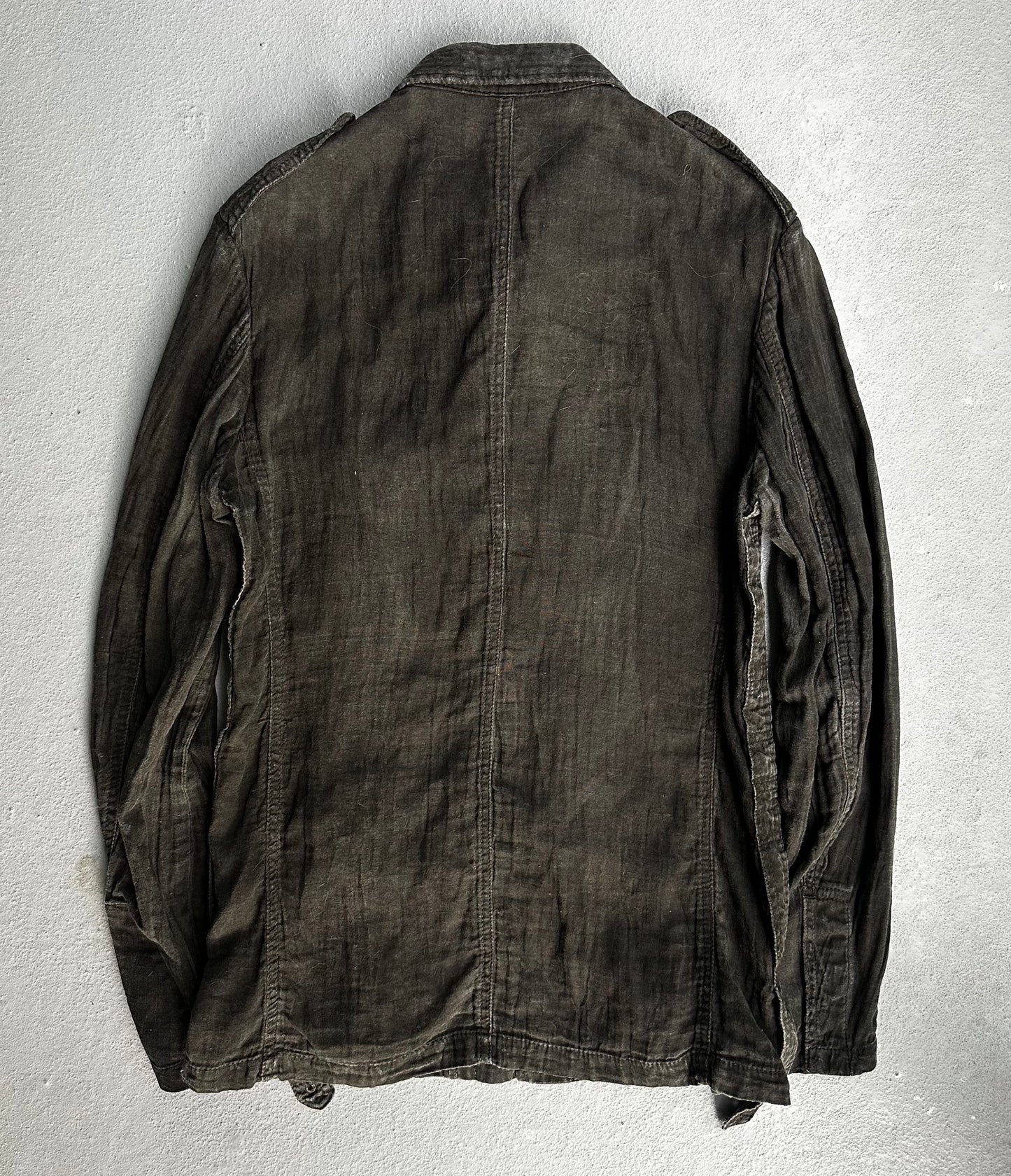 Y’s by Yohji Yamamoto SS07 Garment-Dyed Military Shirt