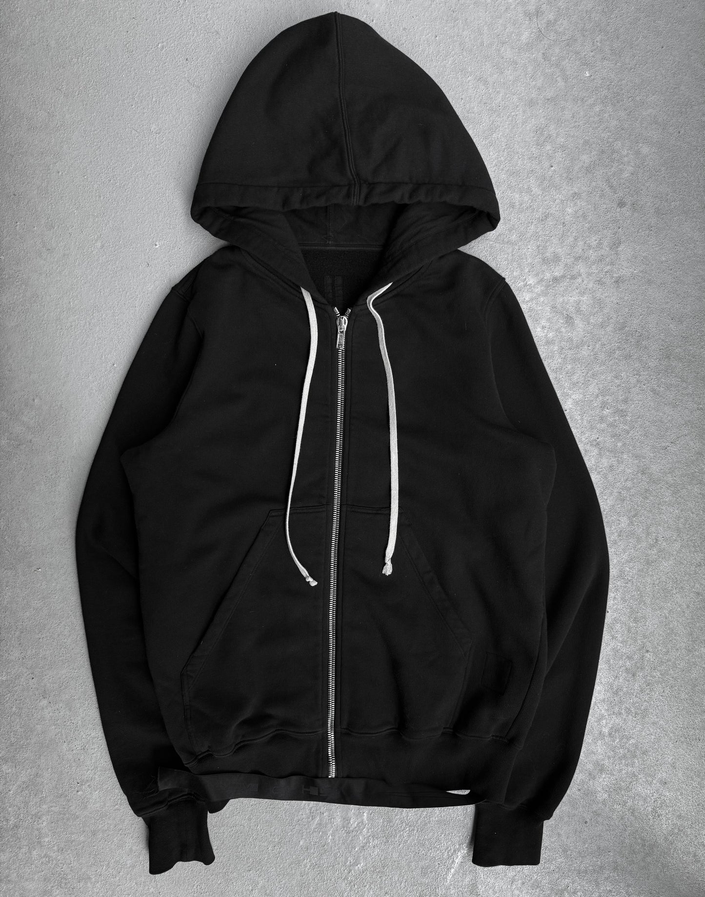 Rick Owens DRKSHDW AW22 “STROBE” Black Drawstring Jason Hoodie