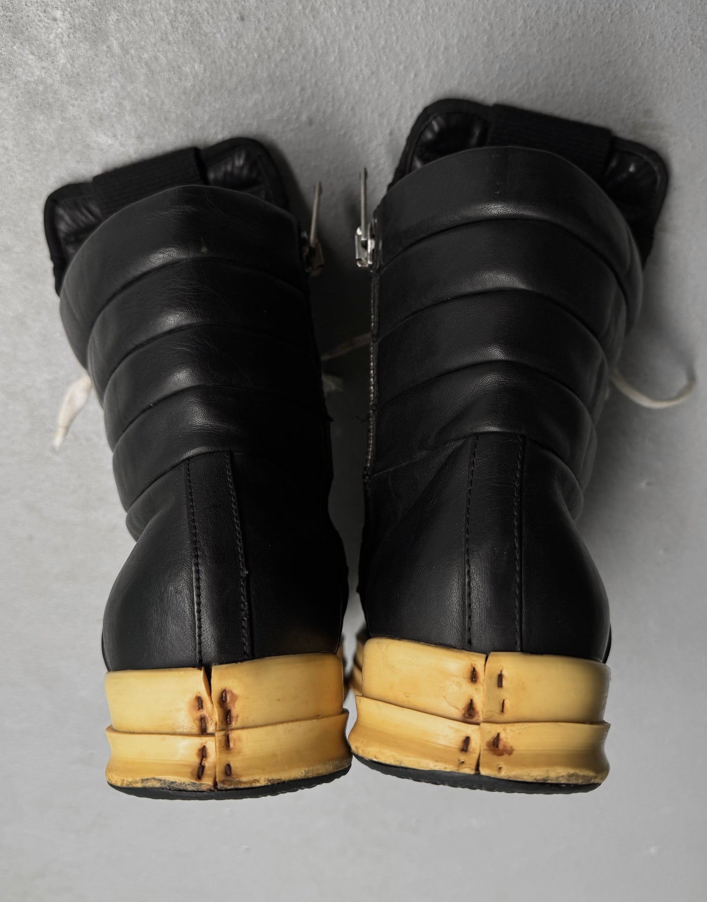 Rick Owens AW09 “CRUST” Dunk Leather Sneakers