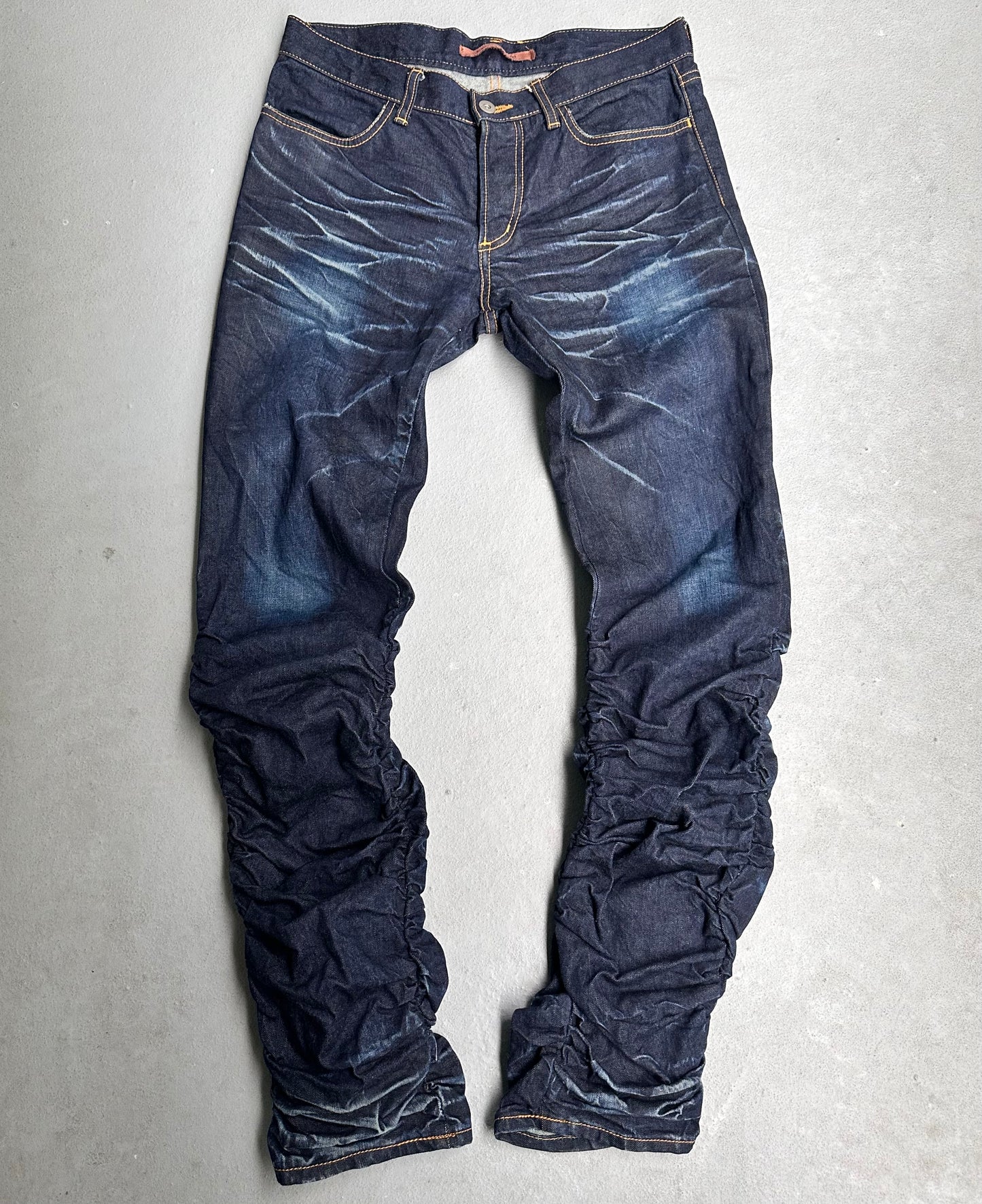 RipVanWinkle Early 00s Wrinkle Stacked Indigo Denim