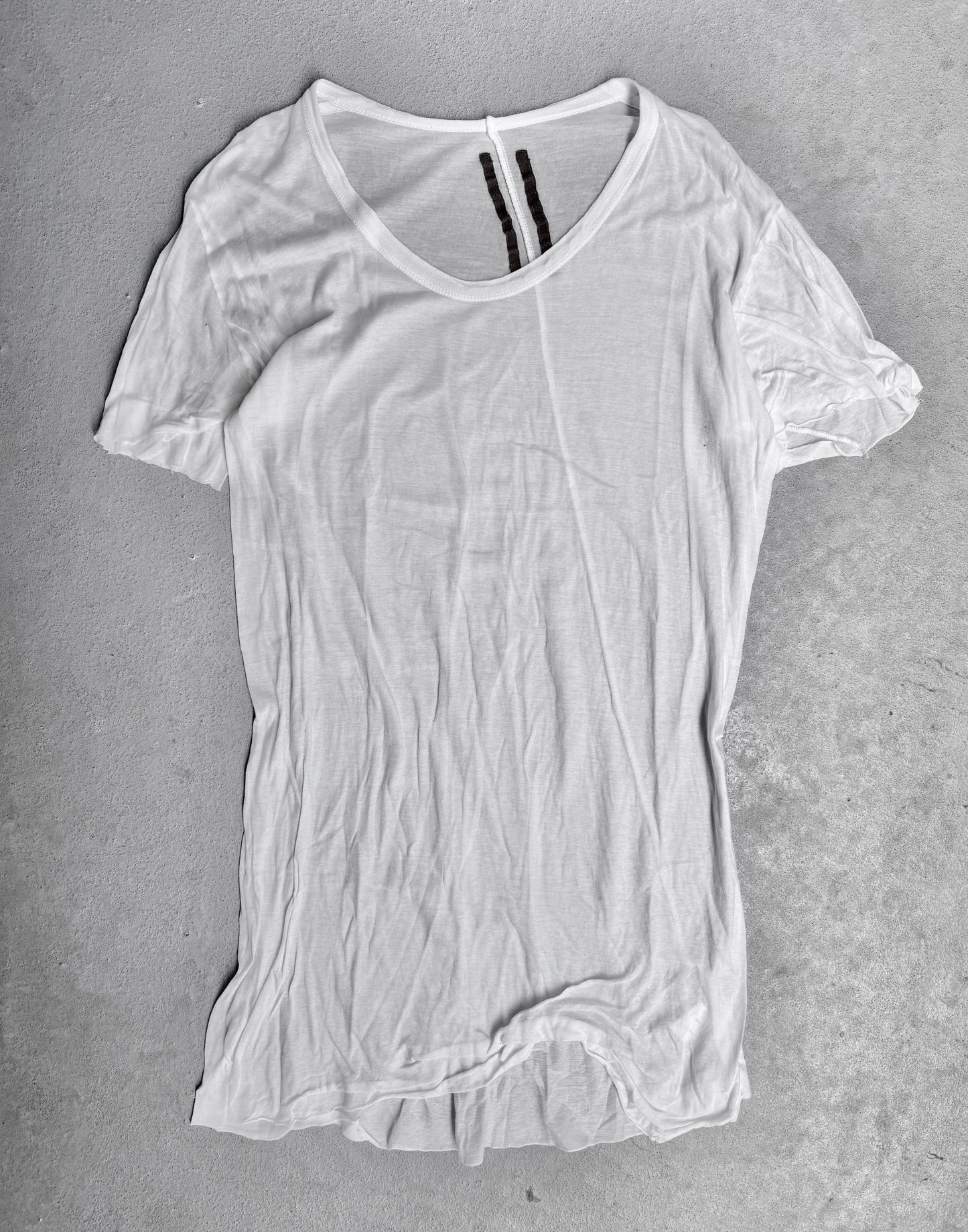 Rick Owens AW08 “STAG” White Unstable Cotton T-shirt